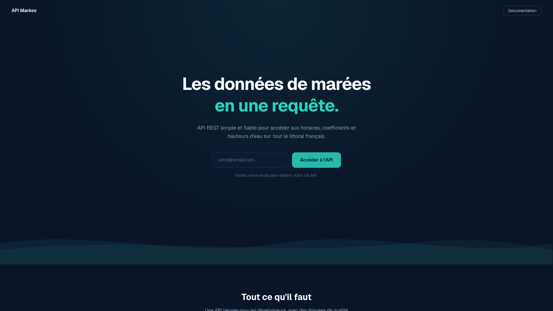 website screenshot of https://tide-data.com/