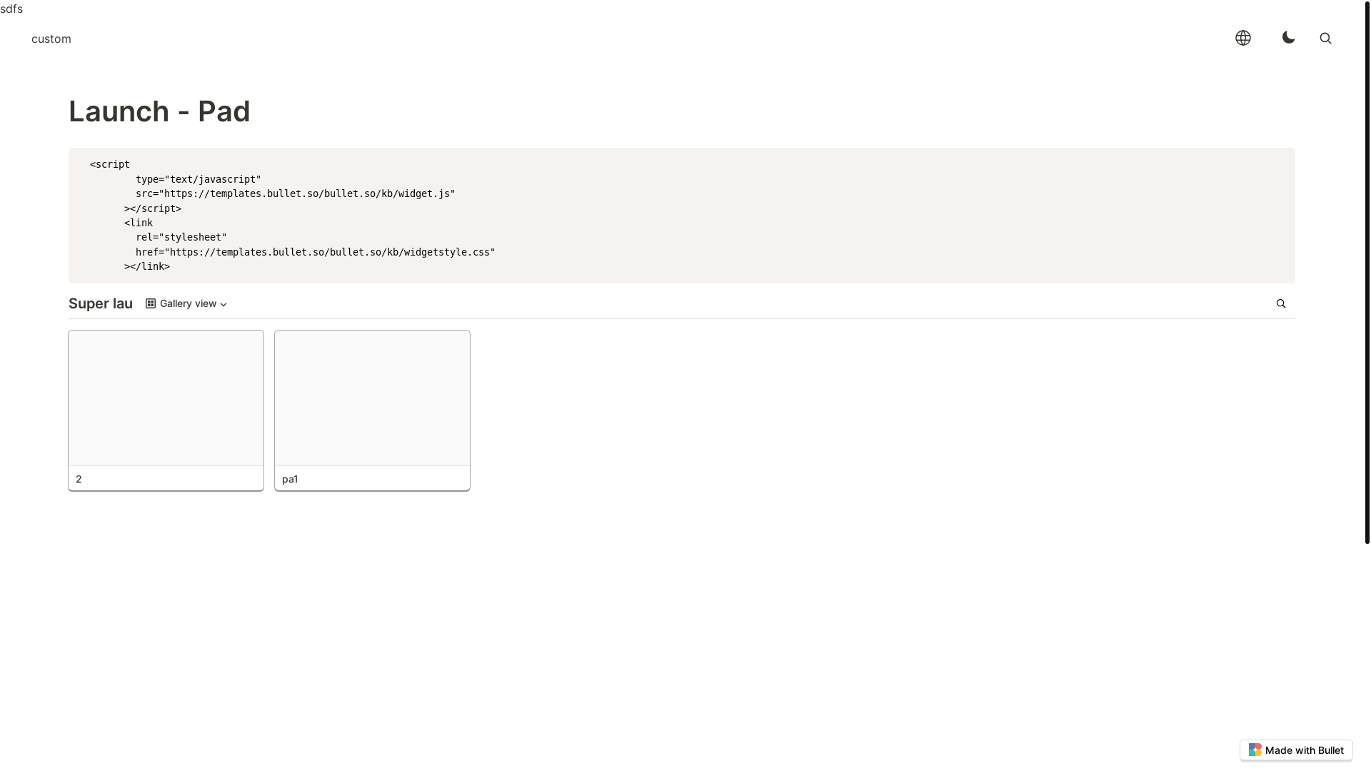 website screenshot of https://test-newui-bullet.pages.dev/