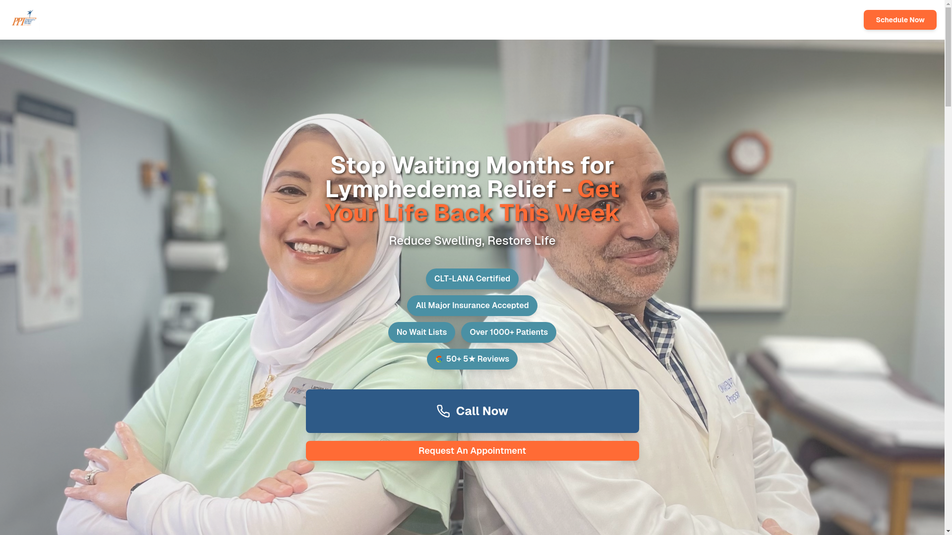 website screenshot of https://hinsdalelymphedema.com/
