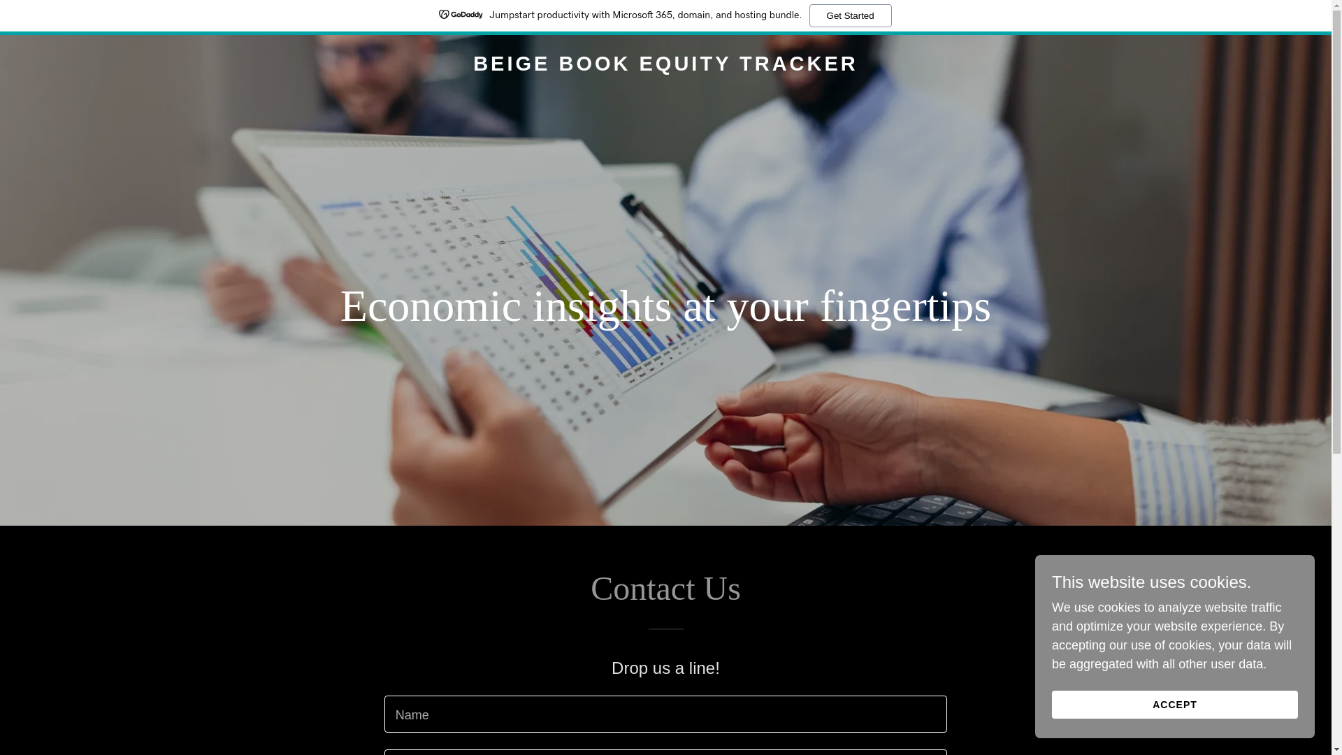 website screenshot of https://beigebookequitytracker.com/