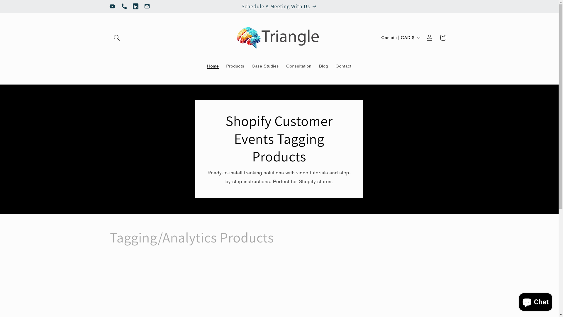 website screenshot of https://customereventstagging.com/