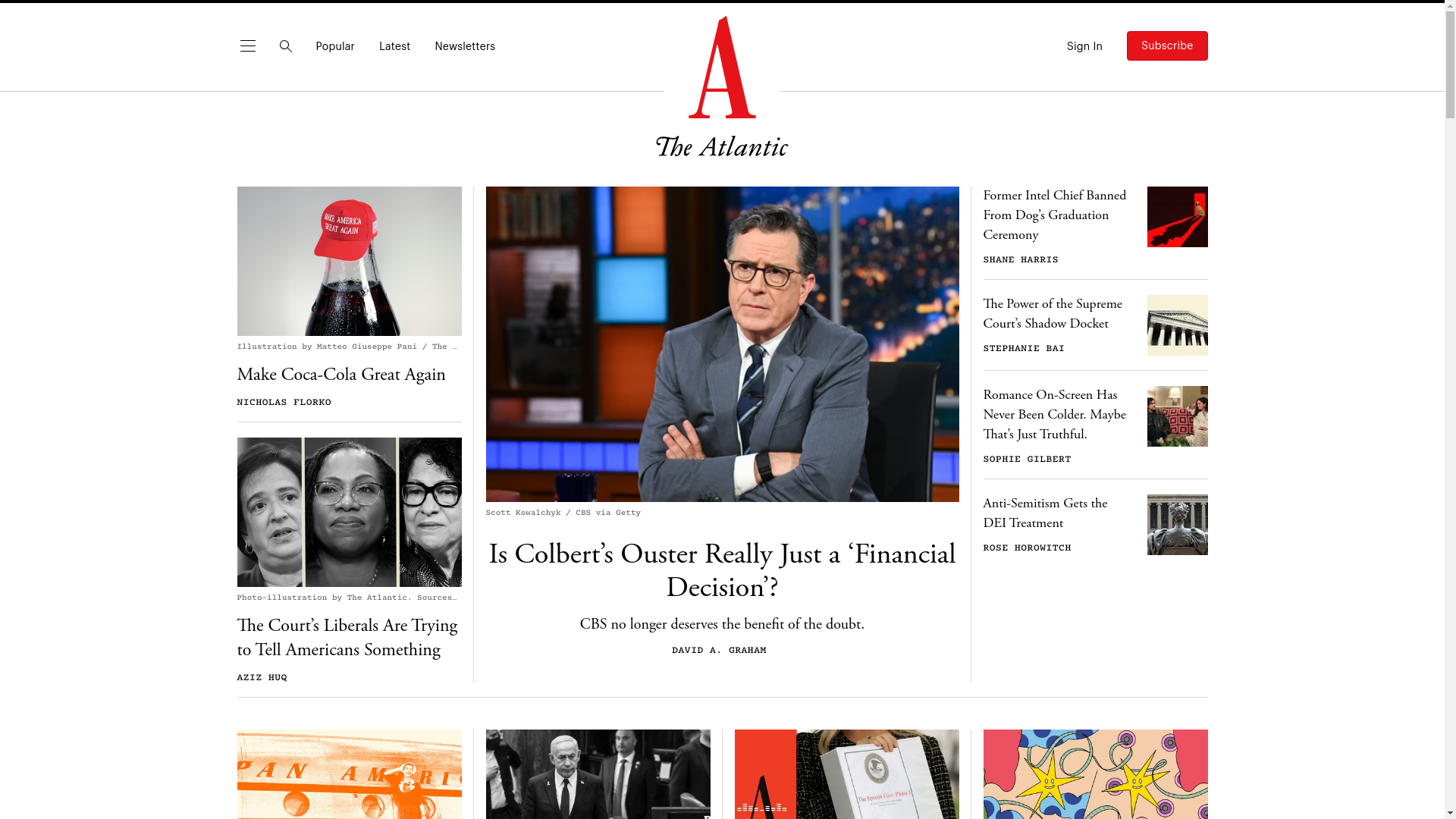 website screenshot of https://theatlantic.com/