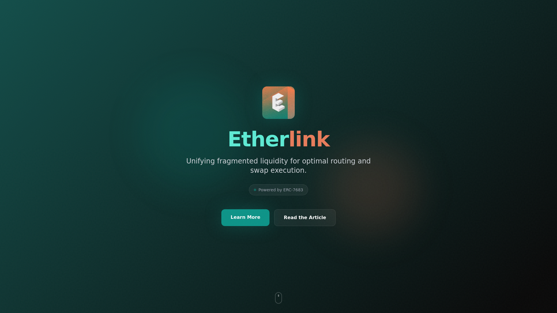 website screenshot of https://etherlink.us