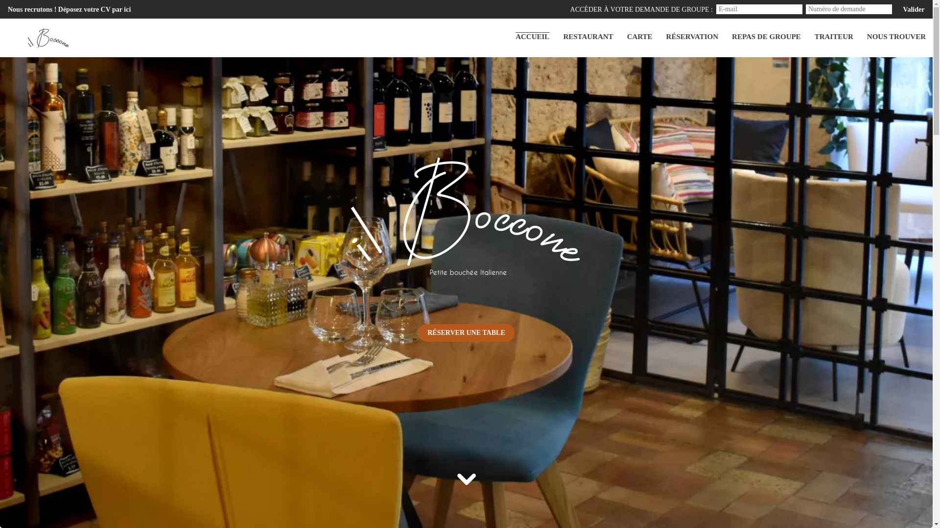 website screenshot of https://restaurantdelacosmetique.fr/