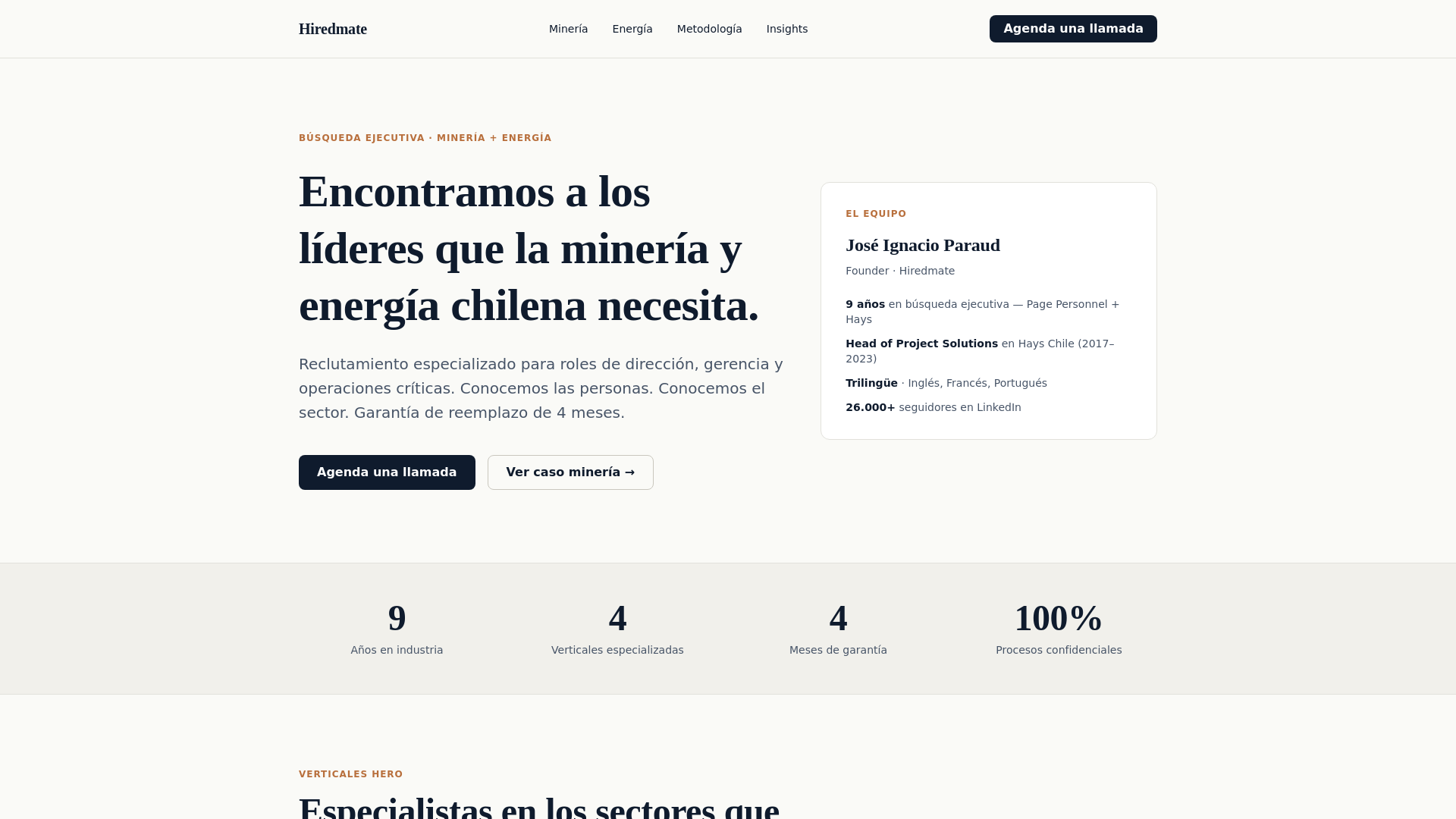 website screenshot of https://hiredmate-demo.pages.dev/