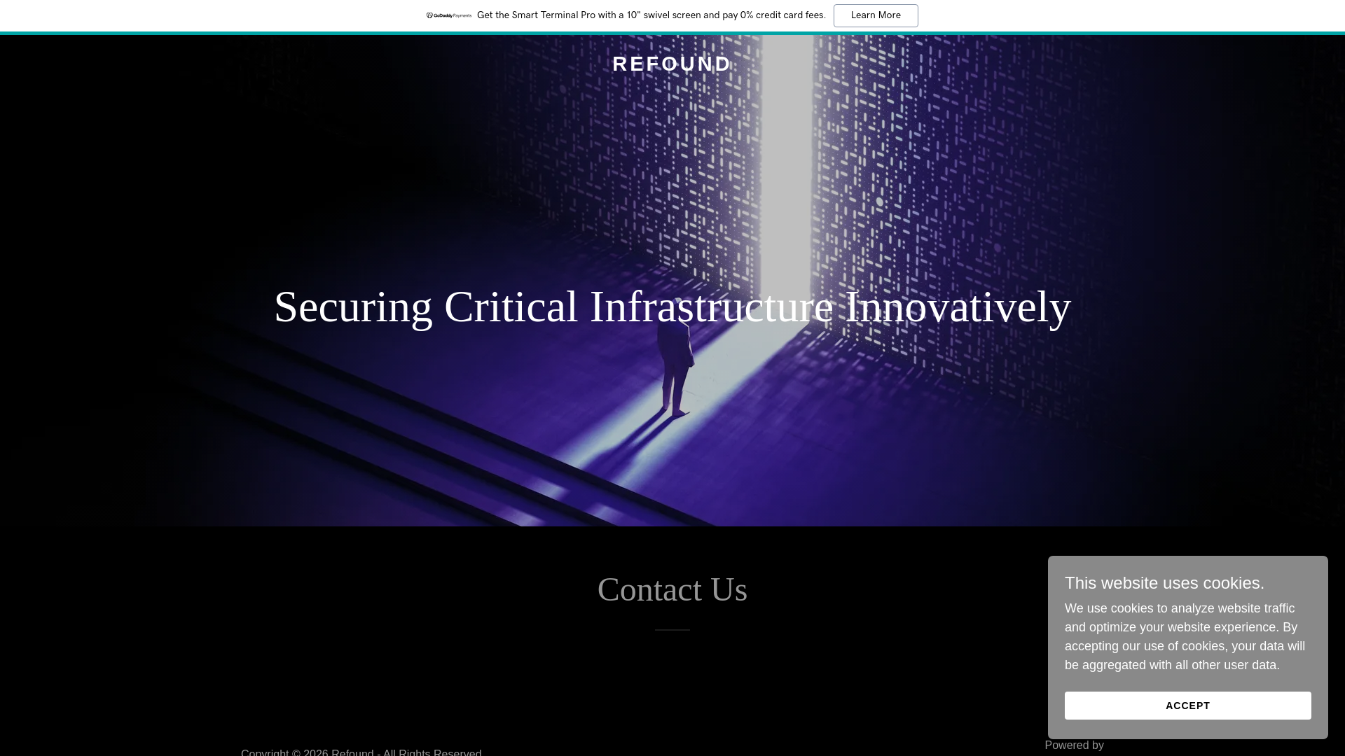 website screenshot of https://refound.co.in/