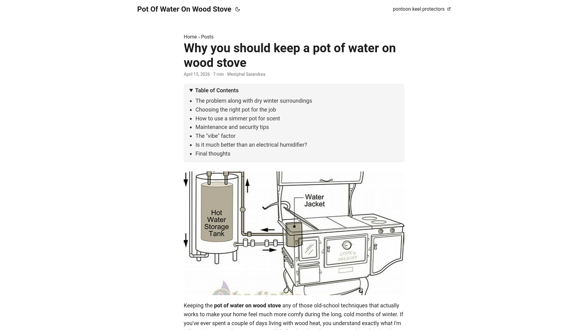 website screenshot of https://pot-of-water-on-wood-stove.pages.dev/