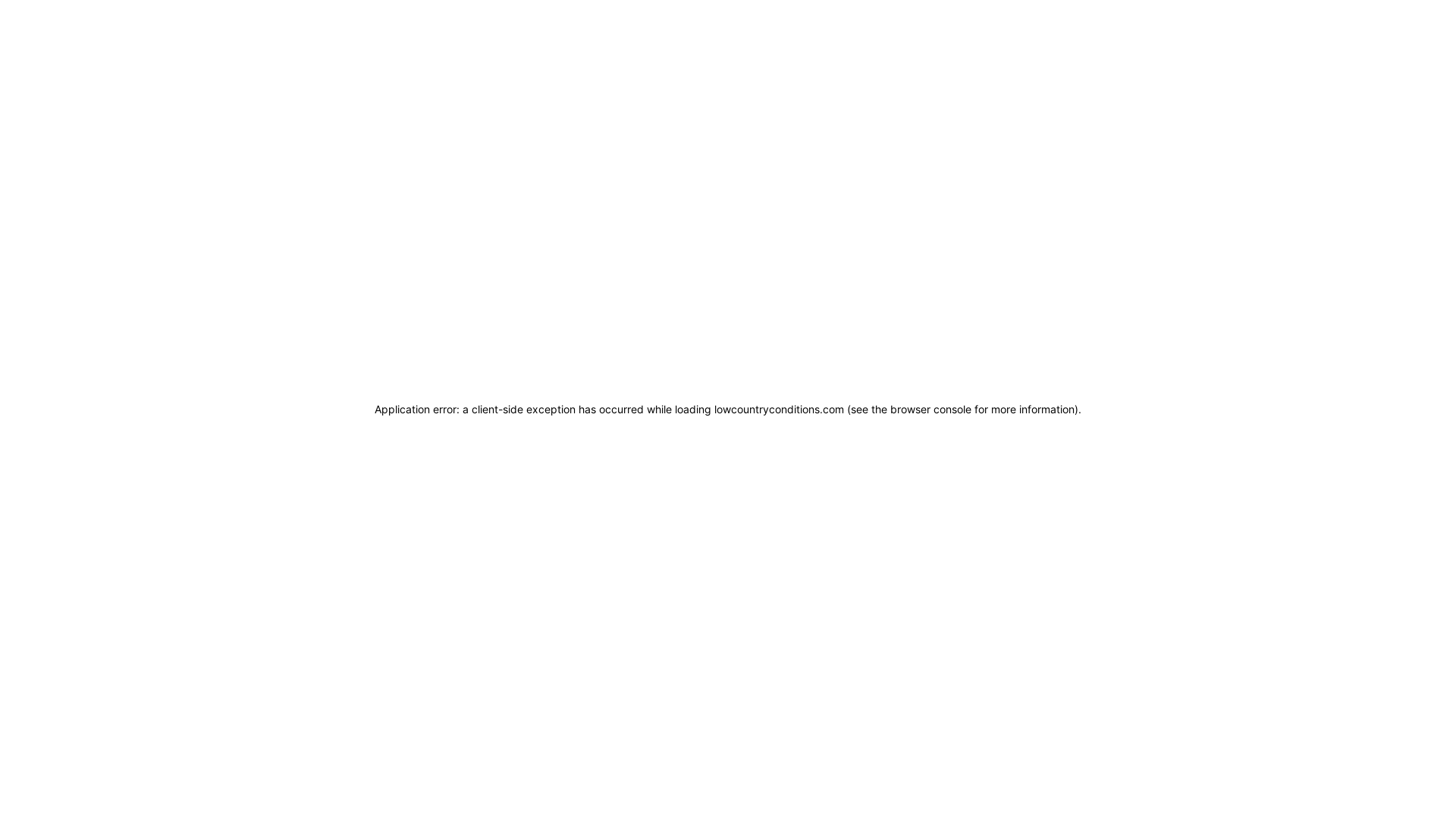 website screenshot of https://lowcountryconditions.com/