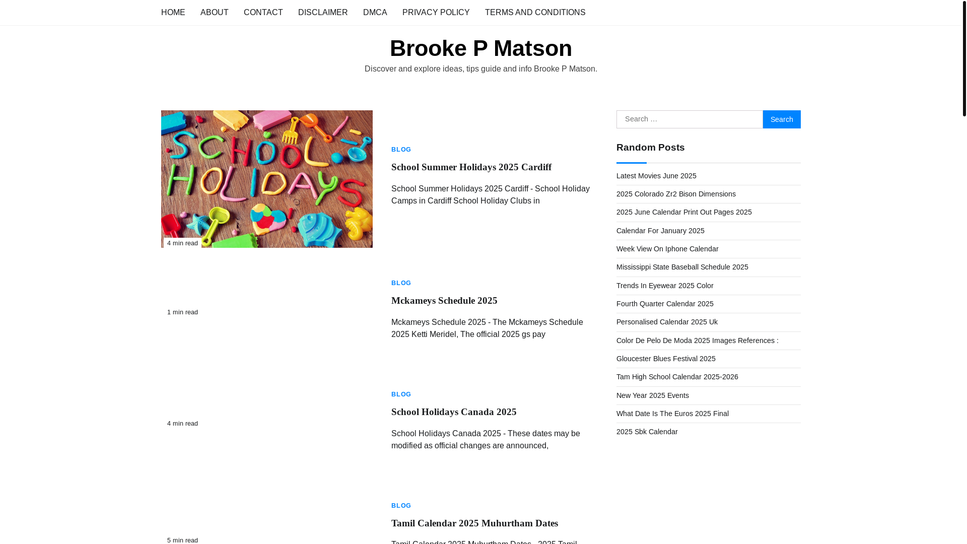 website screenshot of https://brookepmatson.pages.dev/