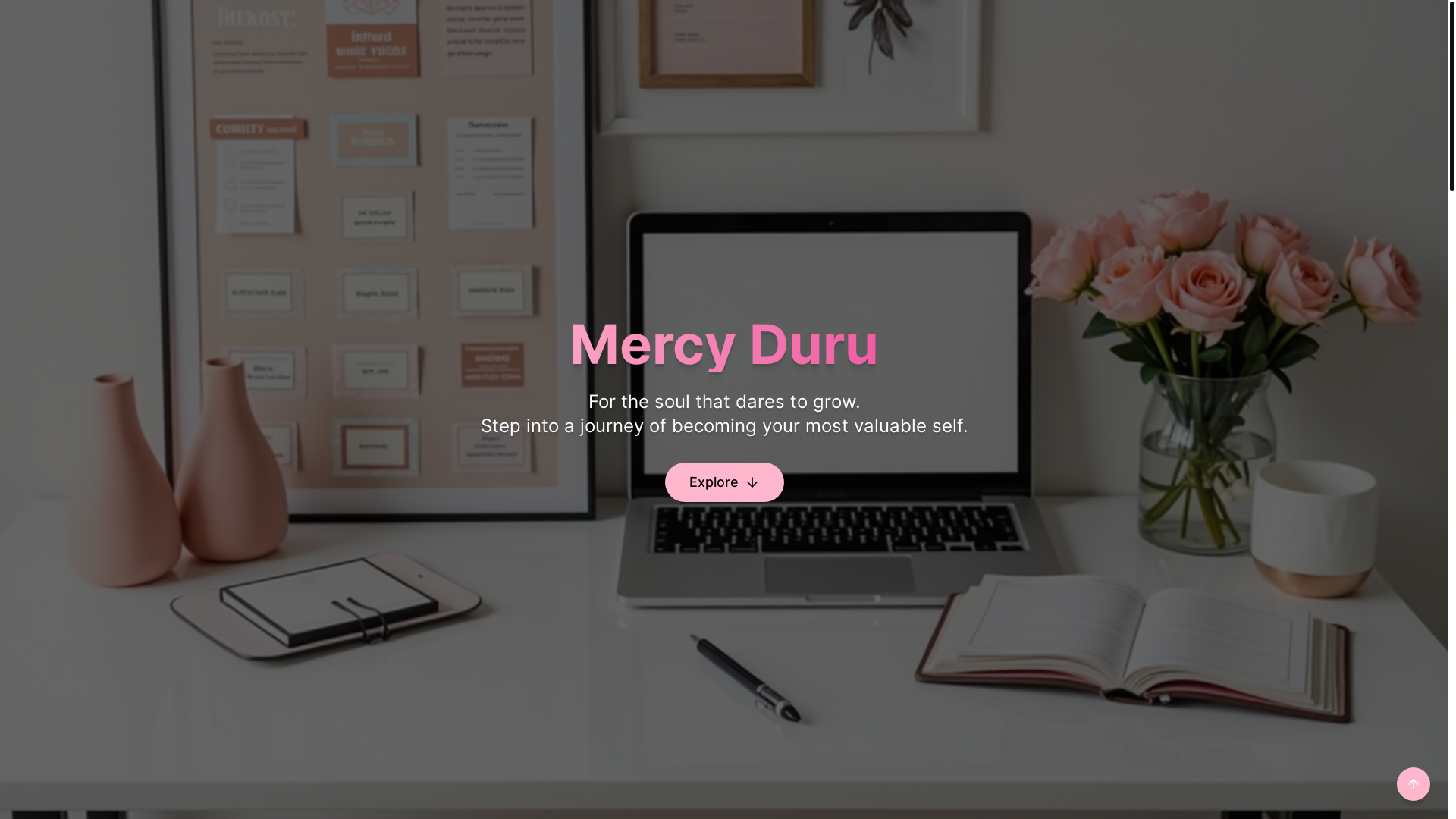 website screenshot of https://mercyduru.com/