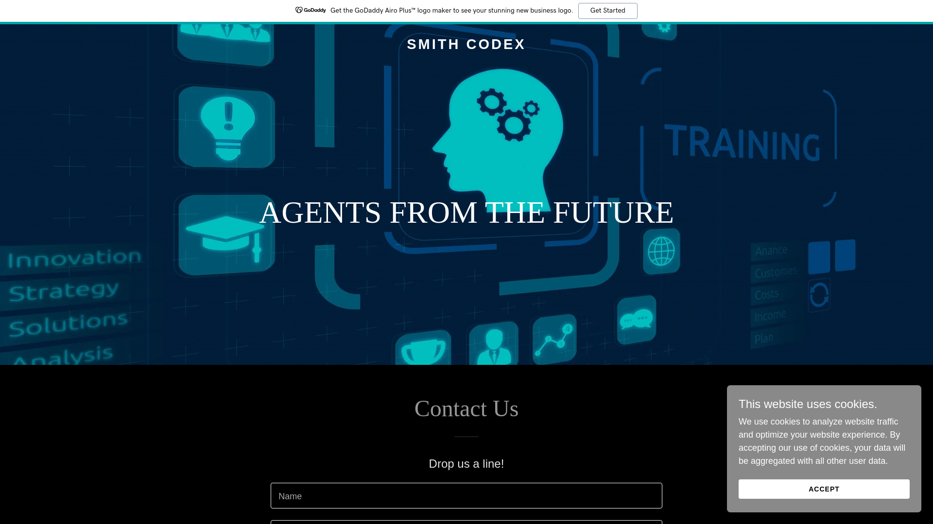 website screenshot of https://smithcodex.com/