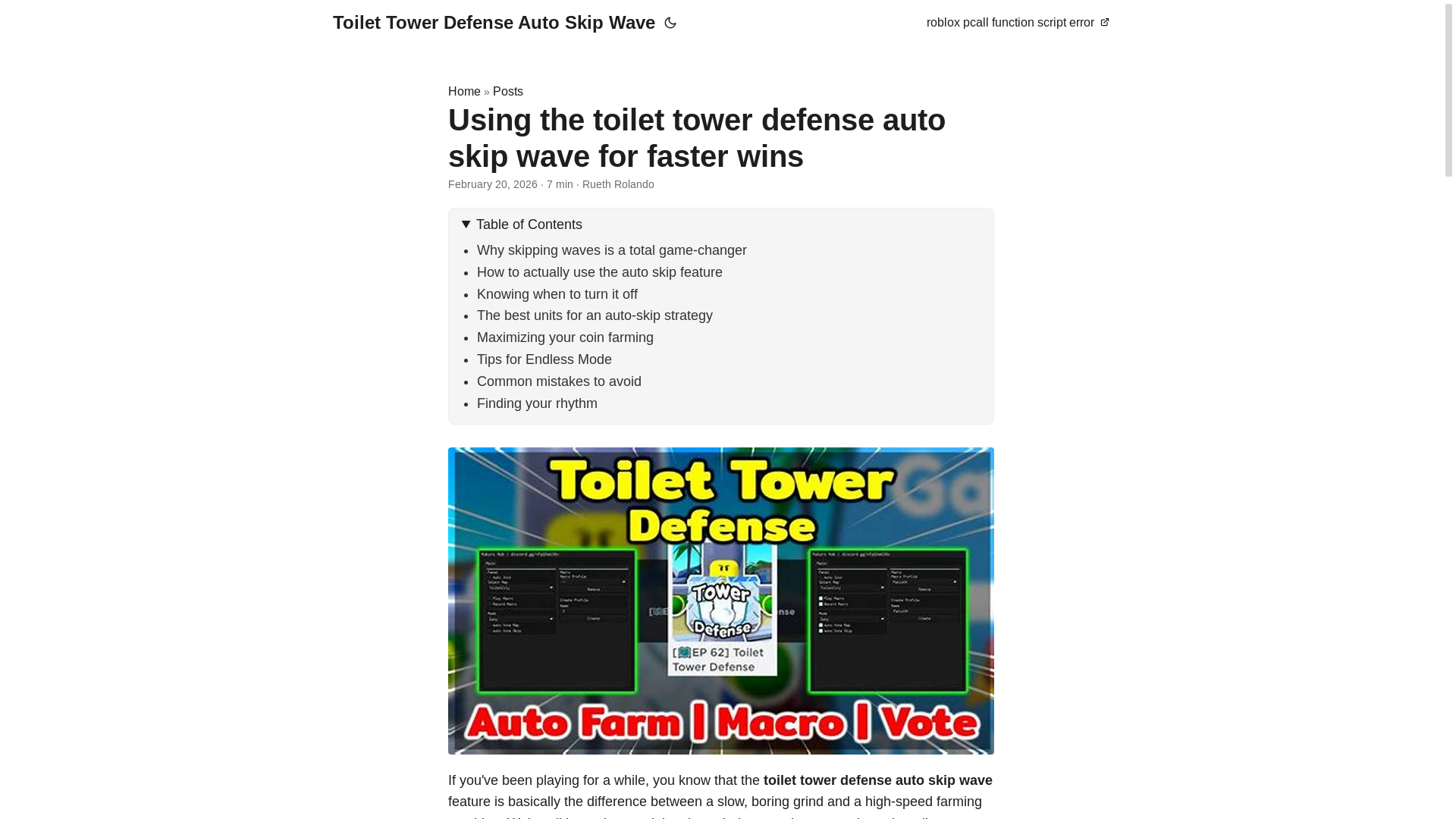 website screenshot of https://toilet-tower-defense-auto-skip-wave.pages.dev/