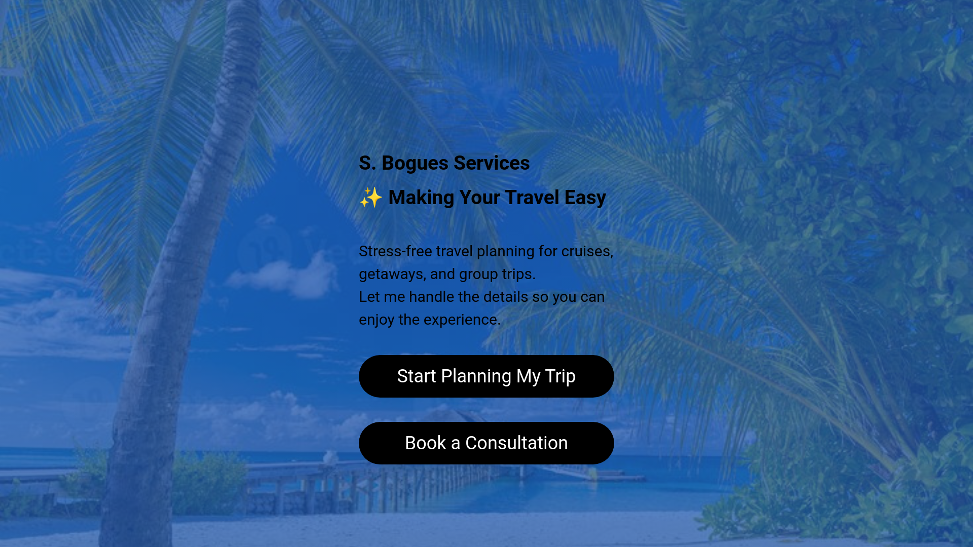 website screenshot of https://sboguestravel.com/