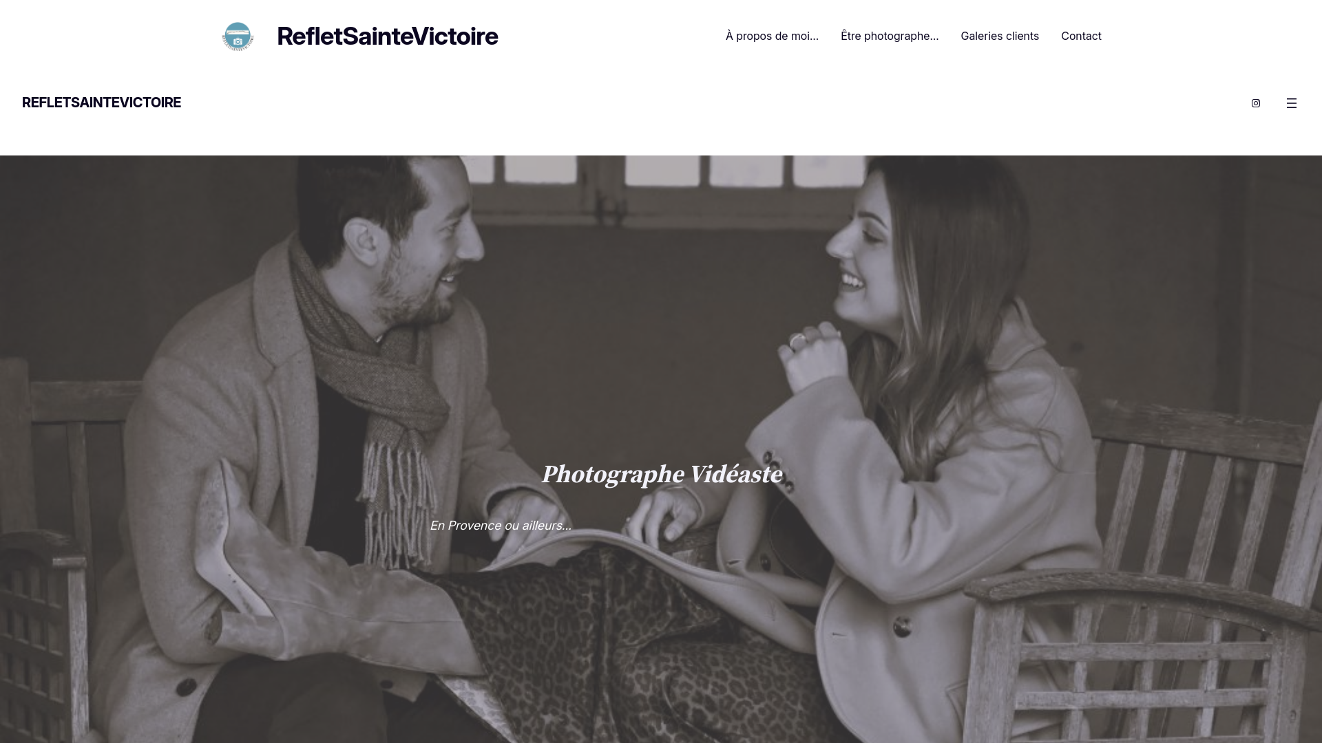 website screenshot of https://refletsaintevictoire.fr/