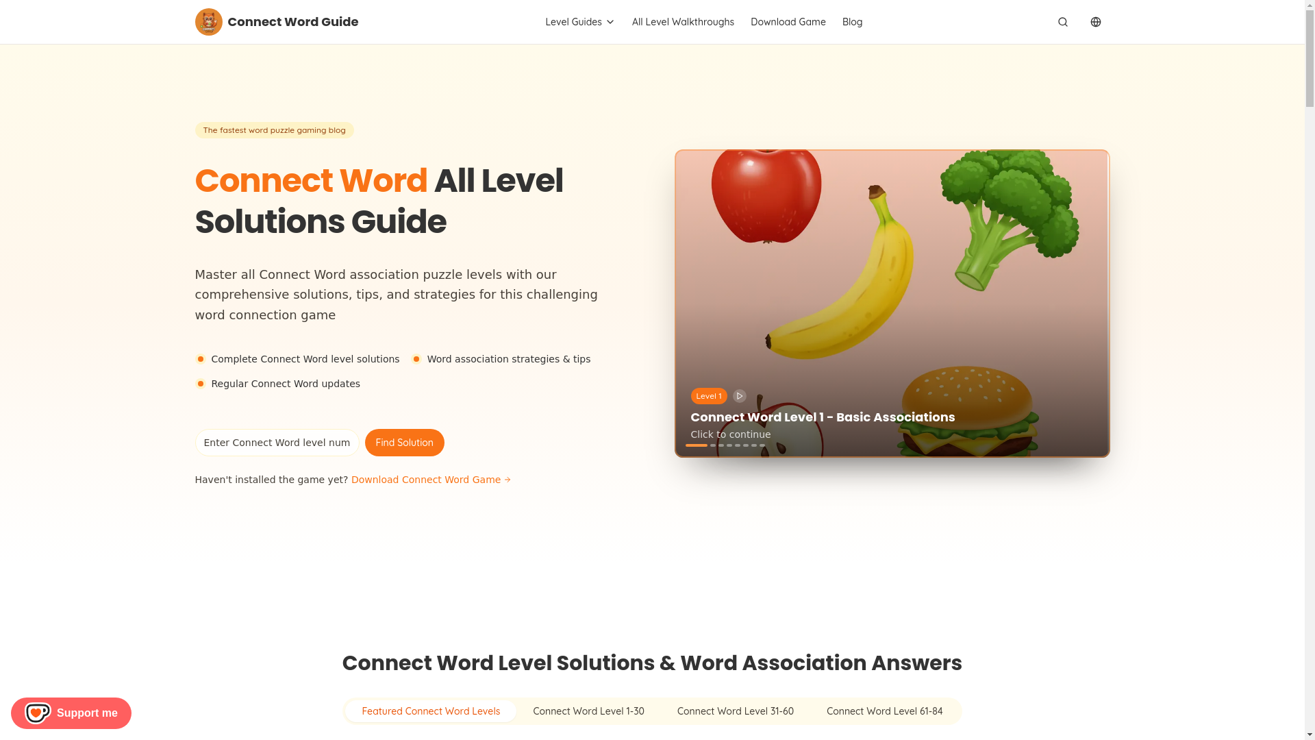 website screenshot of https://connectword-7yl.pages.dev/