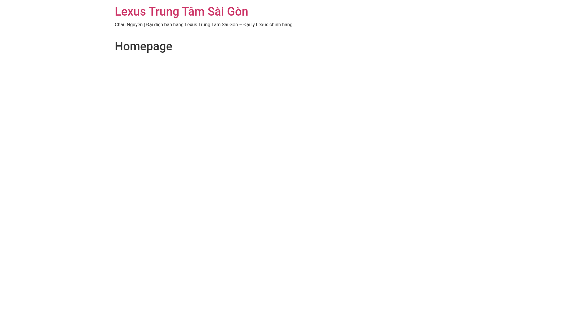 website screenshot of https://chau-lexuscentralsaigon.com.vn/