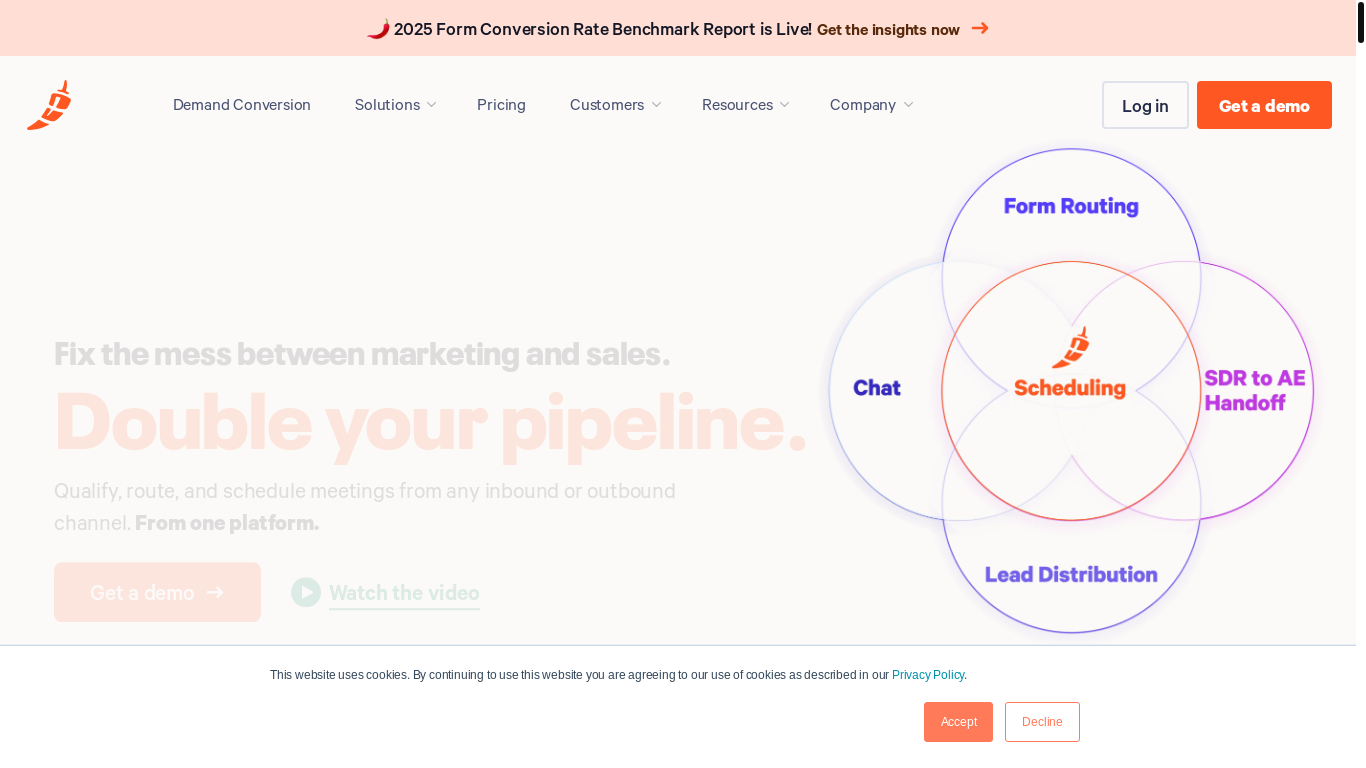 website screenshot of https://juan.diaz@chilipiper.com/