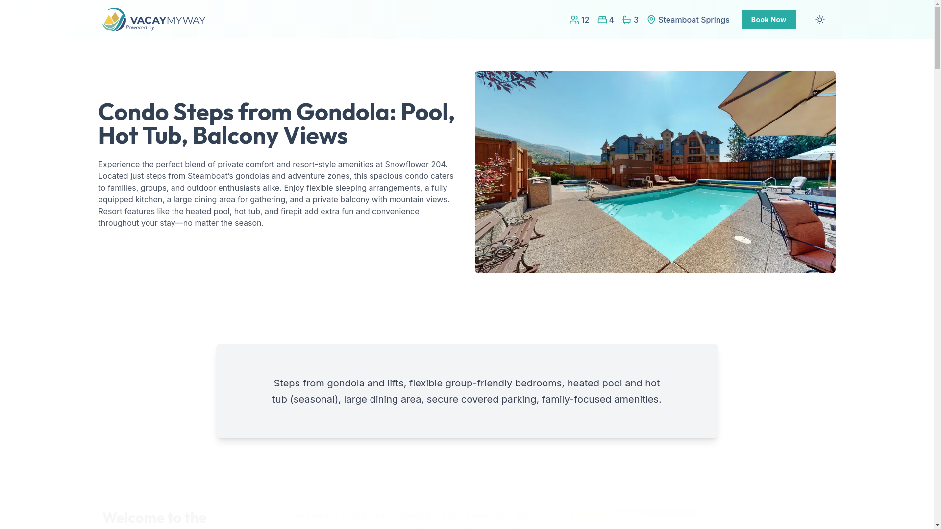 website screenshot of https://steamboatbalcony.house/