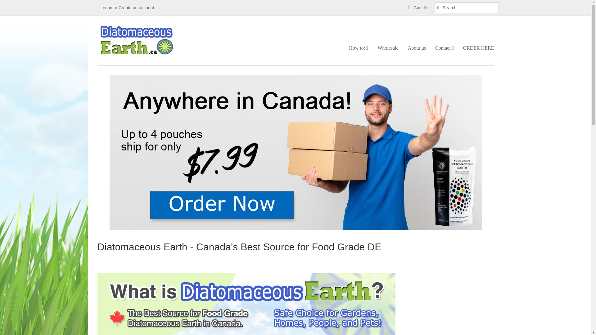 website screenshot of https://www.diatomaceousearth.ca/
