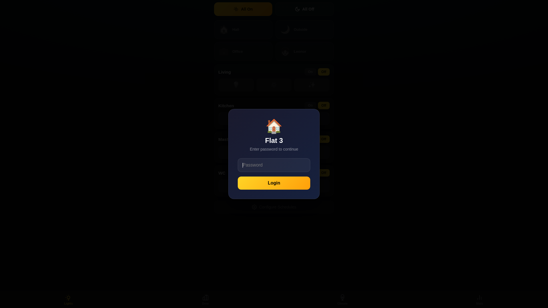 website screenshot of https://flats3.com