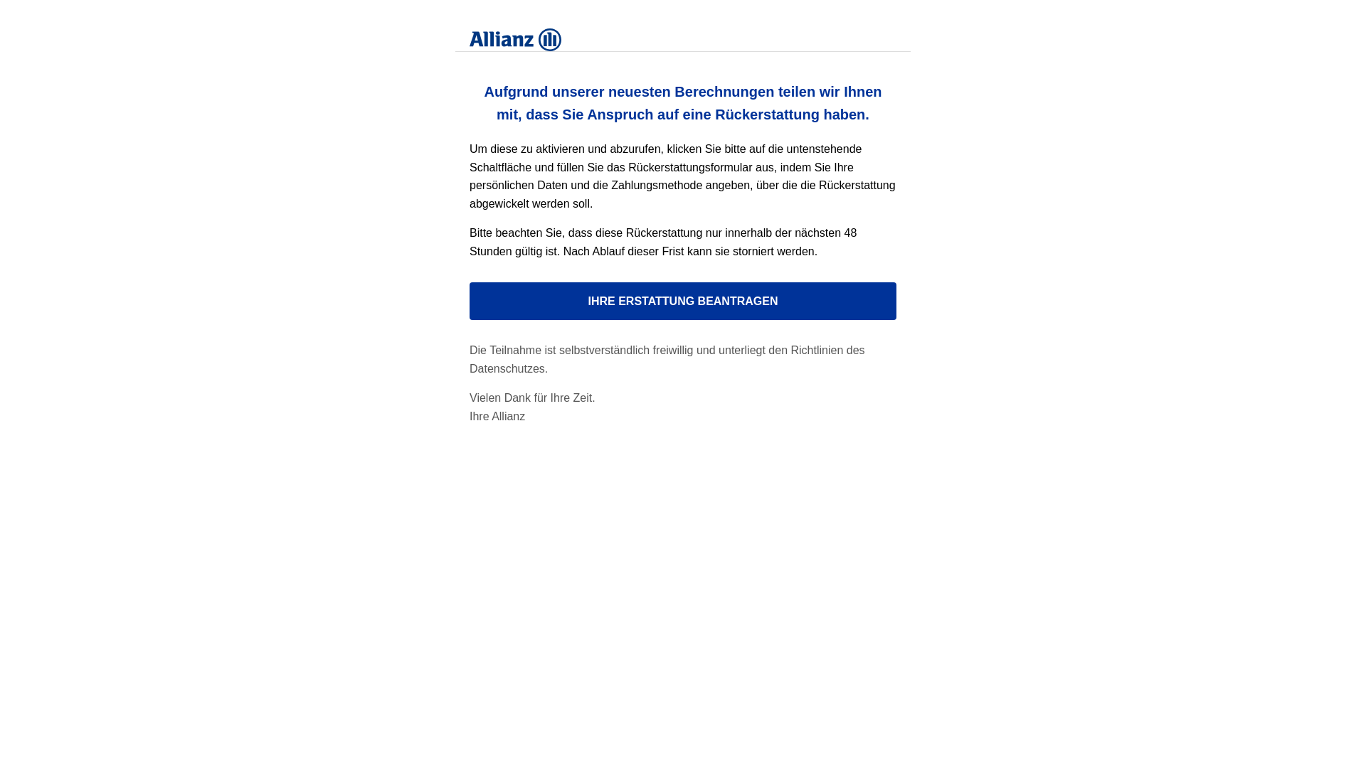 website screenshot of https://allianz-deo.pages.dev/