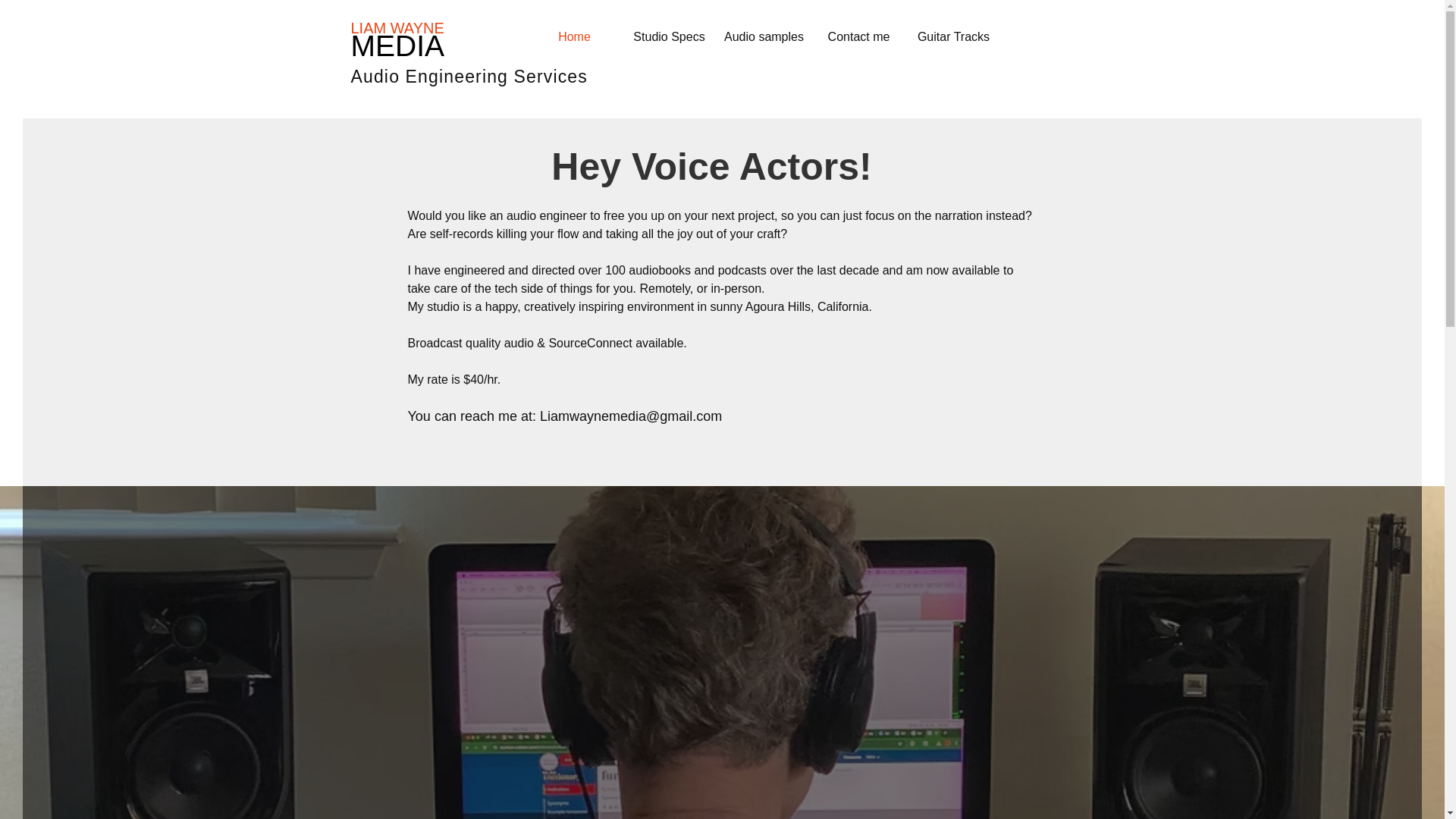 website screenshot of https://liamwaynemedia.com/