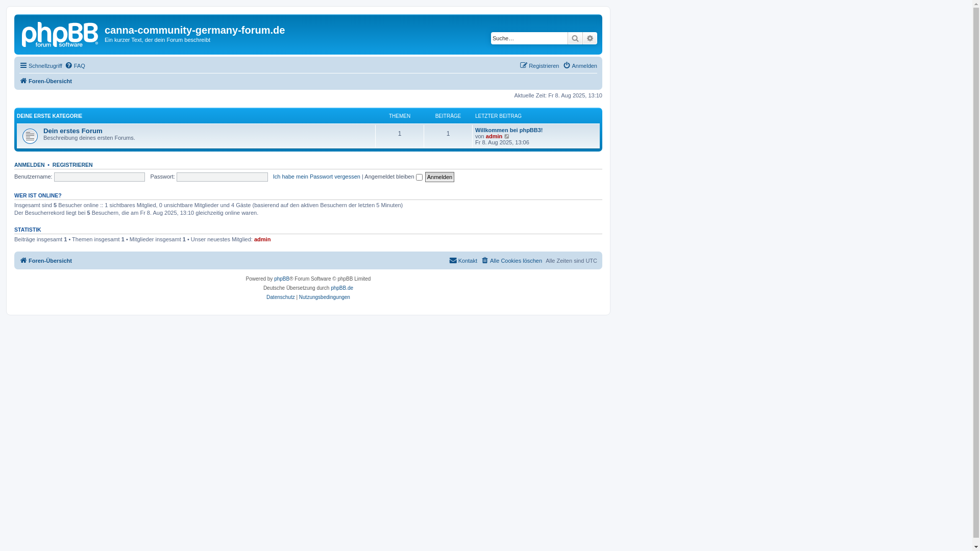 website screenshot of https://canna-community-germany-forum.de/