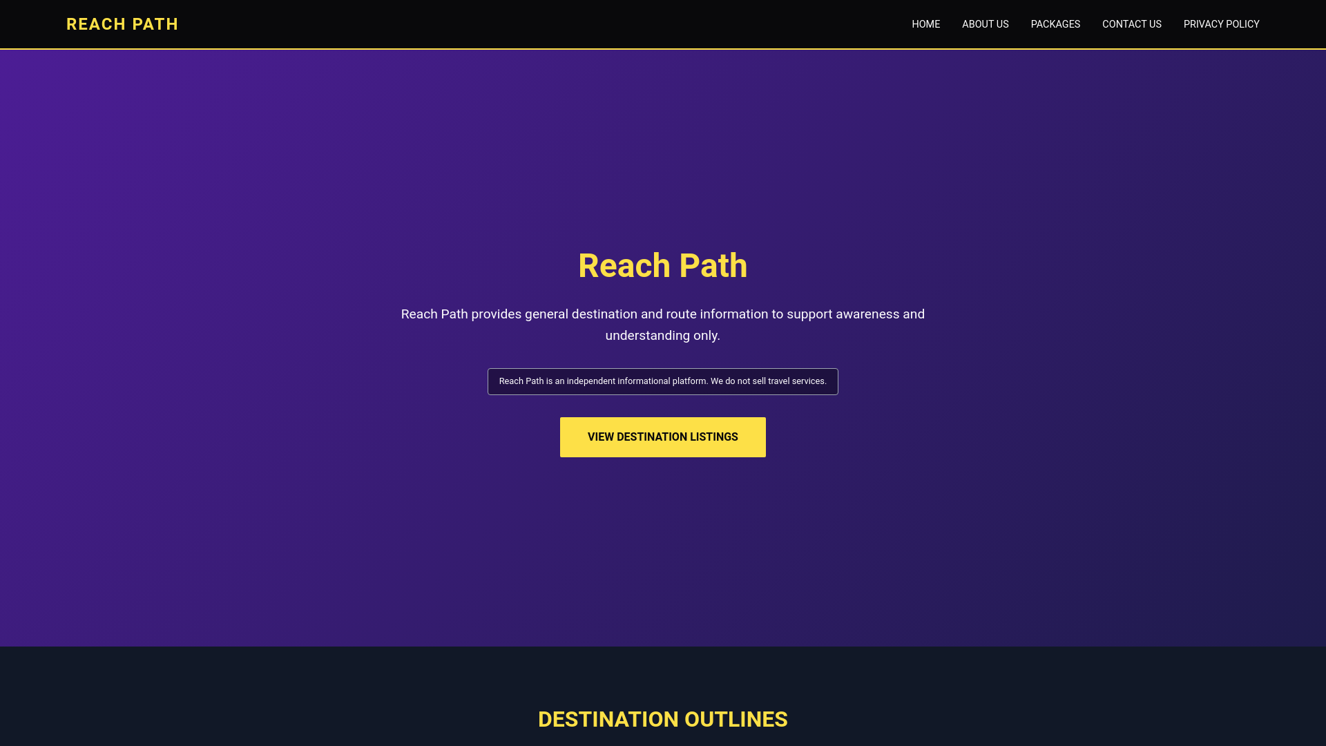 website screenshot of https://reachpath.shop/