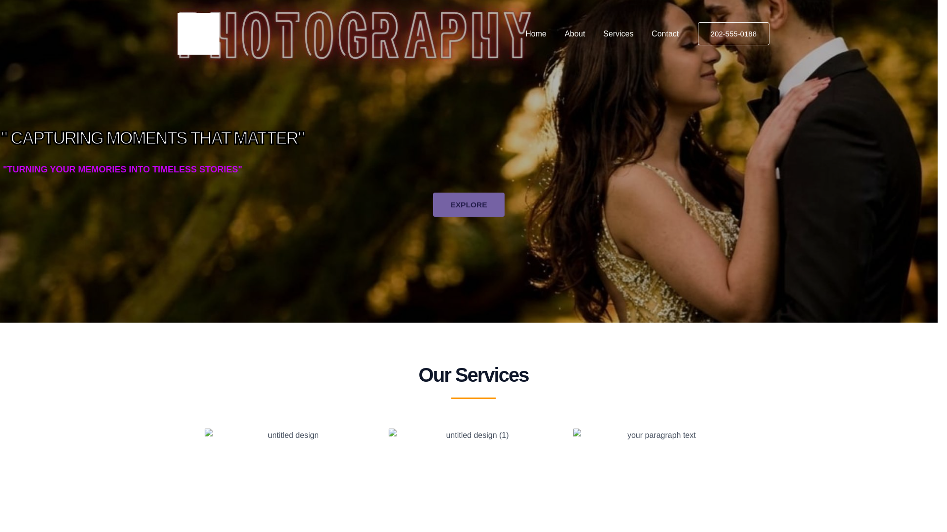 website screenshot of https://koteshreephotography.shop/