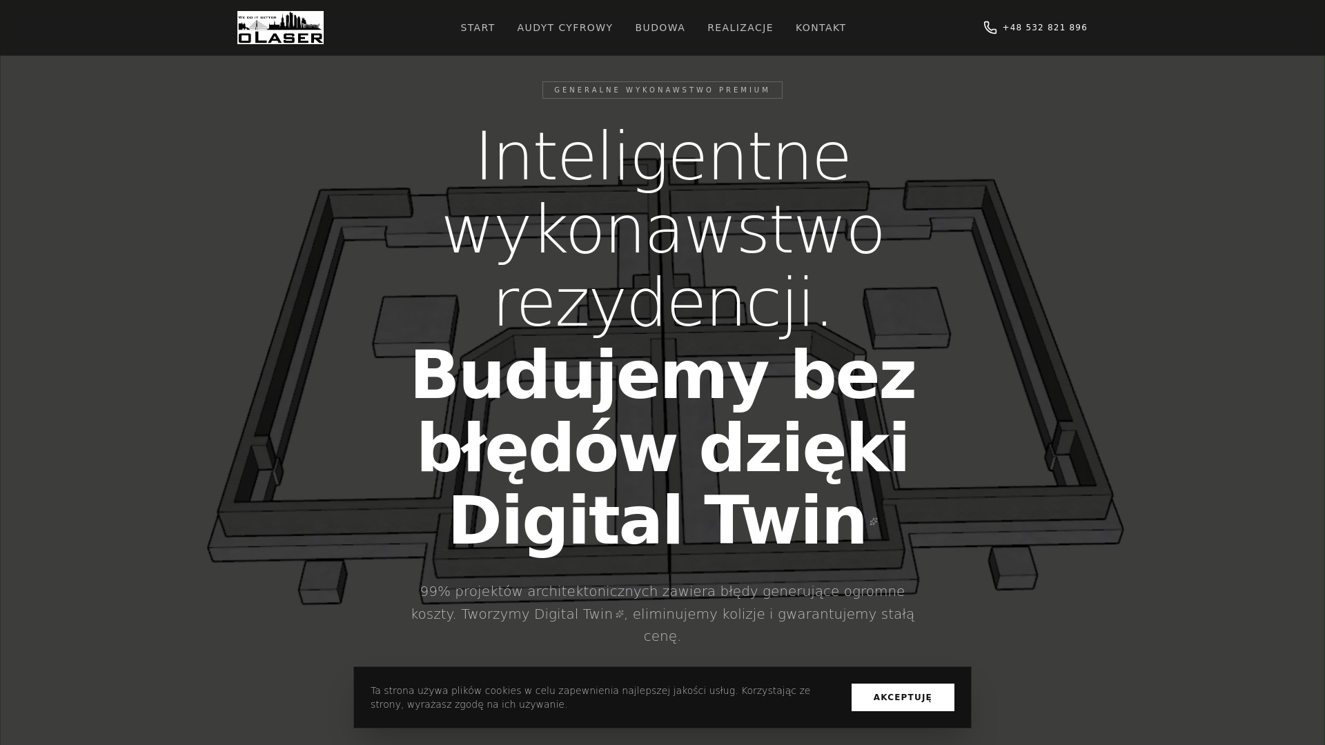 website screenshot of https://olaserbud.pl/