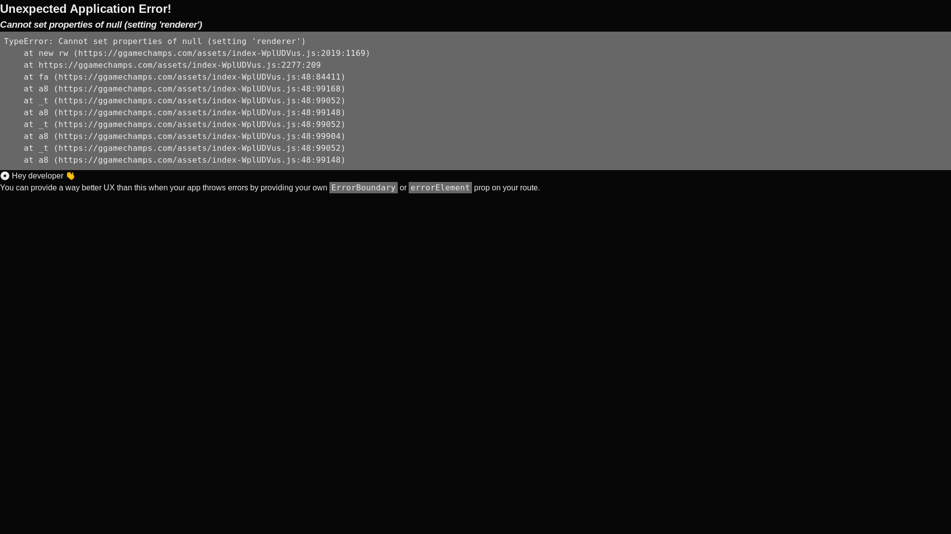 website screenshot of https://ggamechamps.com/