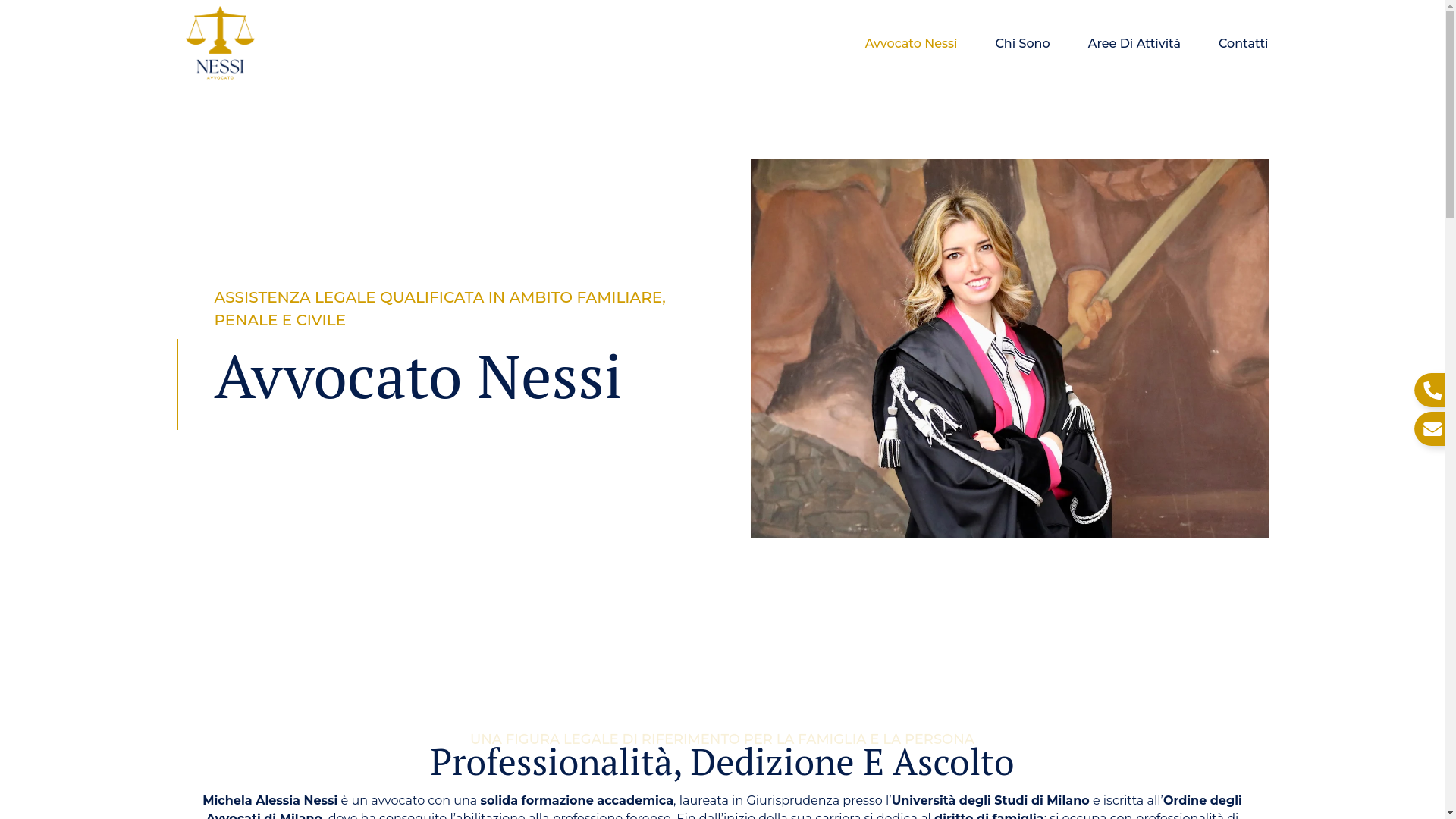 website screenshot of https://avvocatonessi.it/