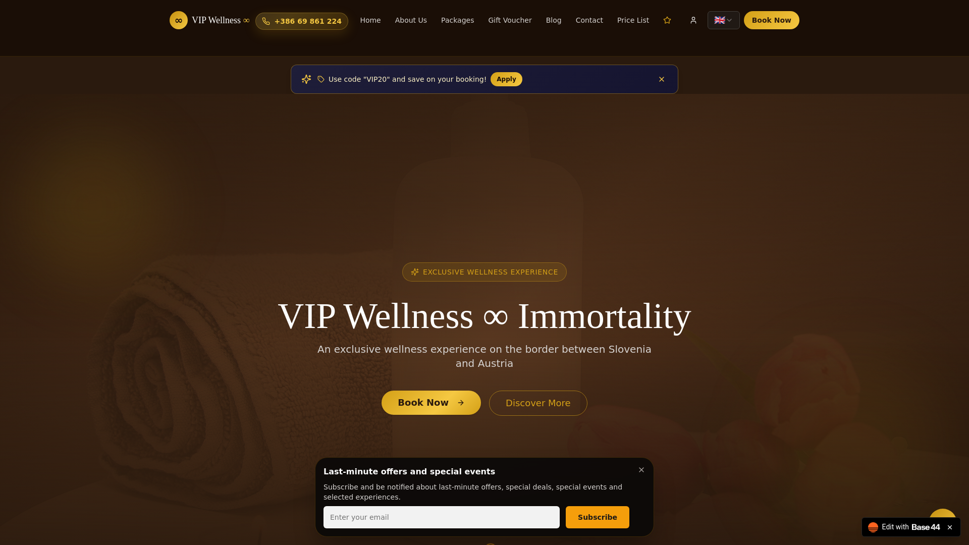 website screenshot of https://wellness-immortalty.vip/