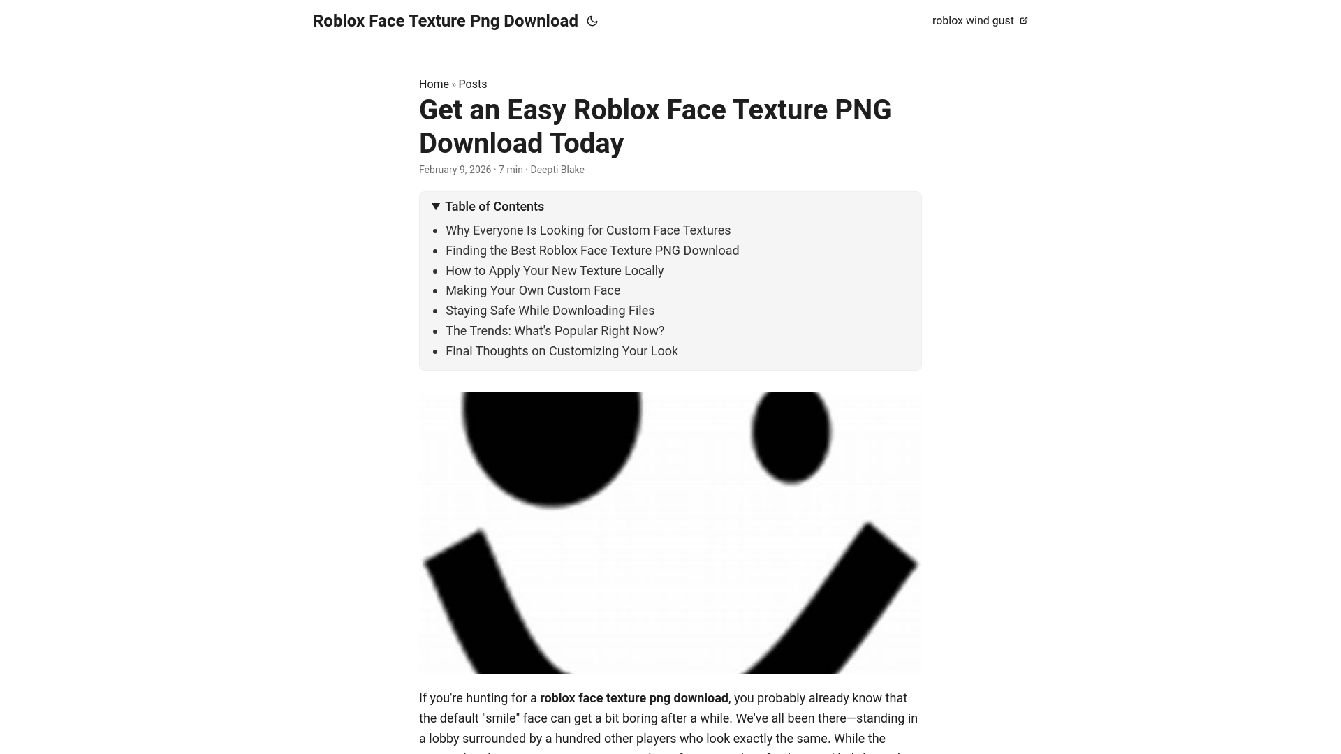 website screenshot of https://roblox-face-texture-png-download.pages.dev/