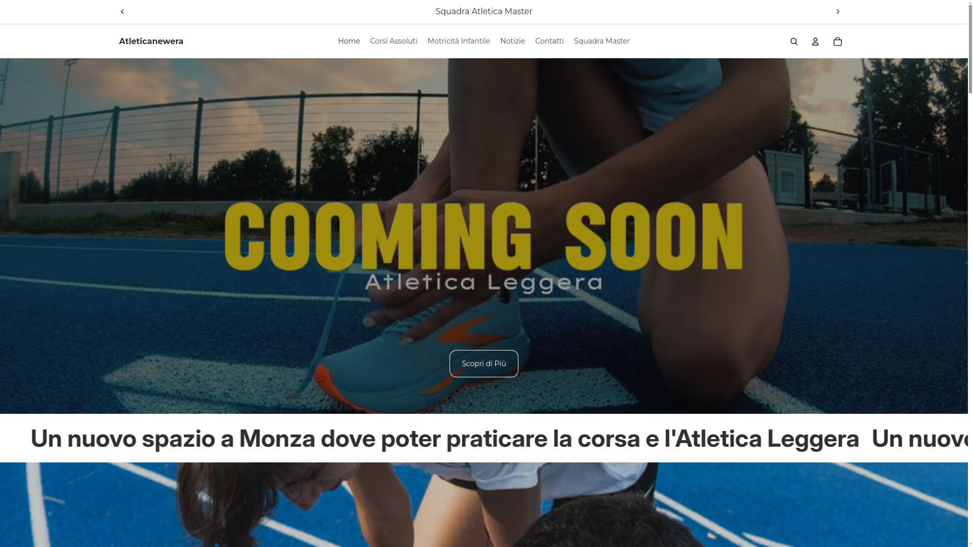 website screenshot of https://atleticanewera.com/