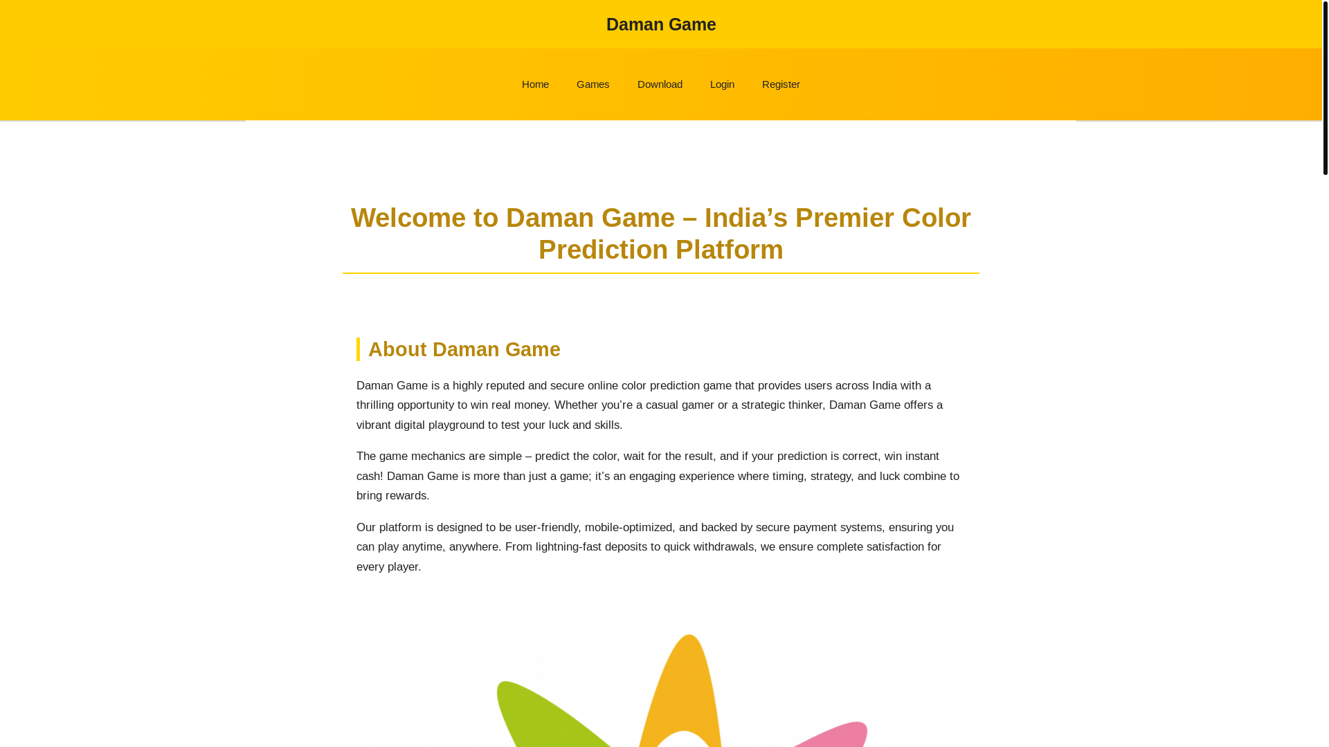 website screenshot of https://damangameindia.net/