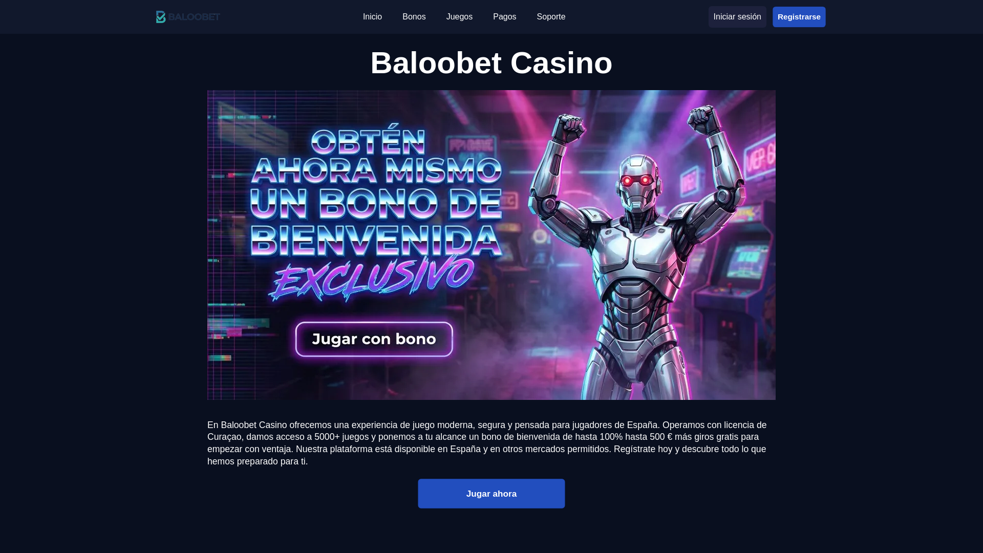 website screenshot of https://baloobet-org-es-54227.pages.dev/