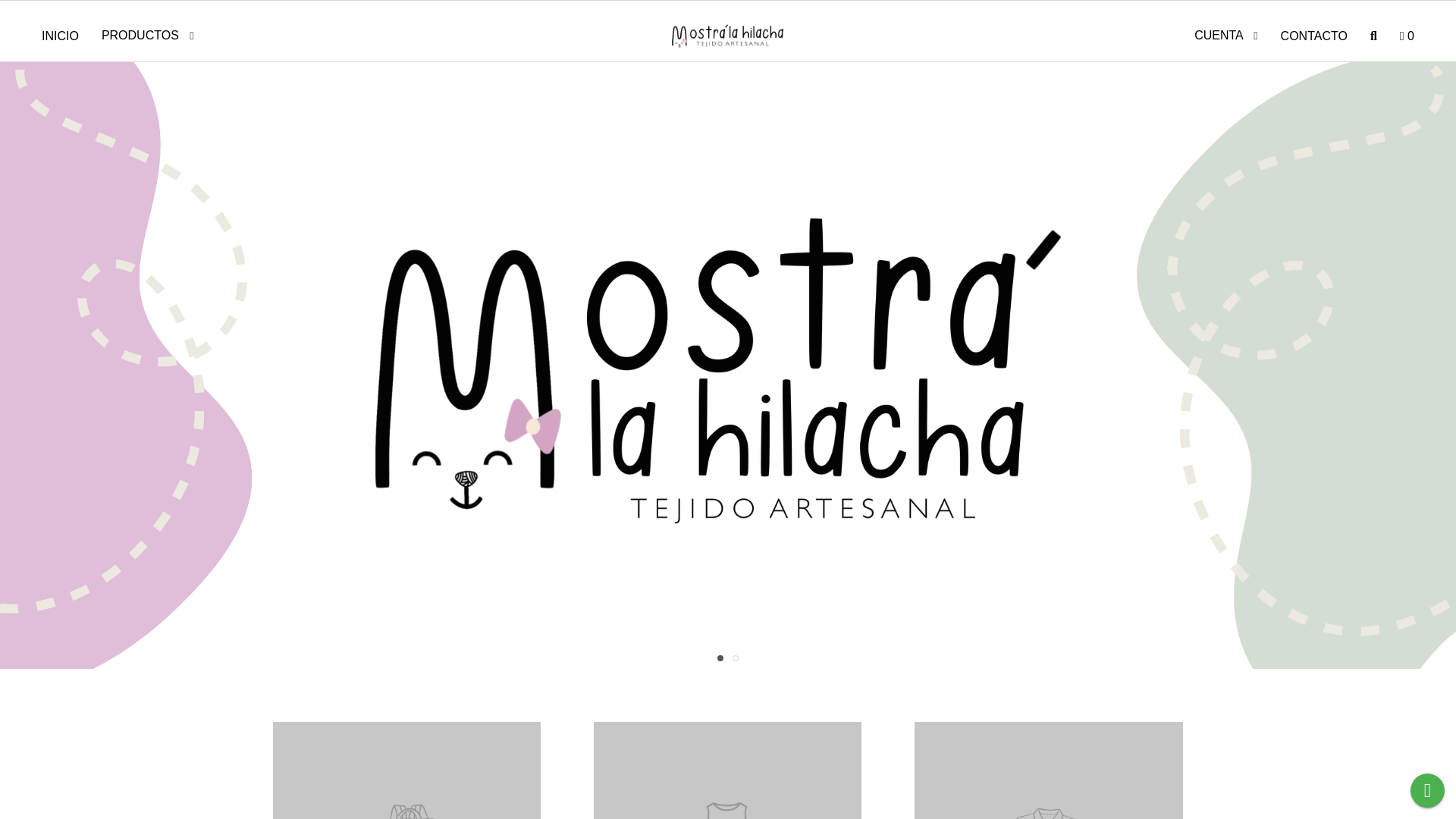 website screenshot of https://mostralahilacha.com.ar/