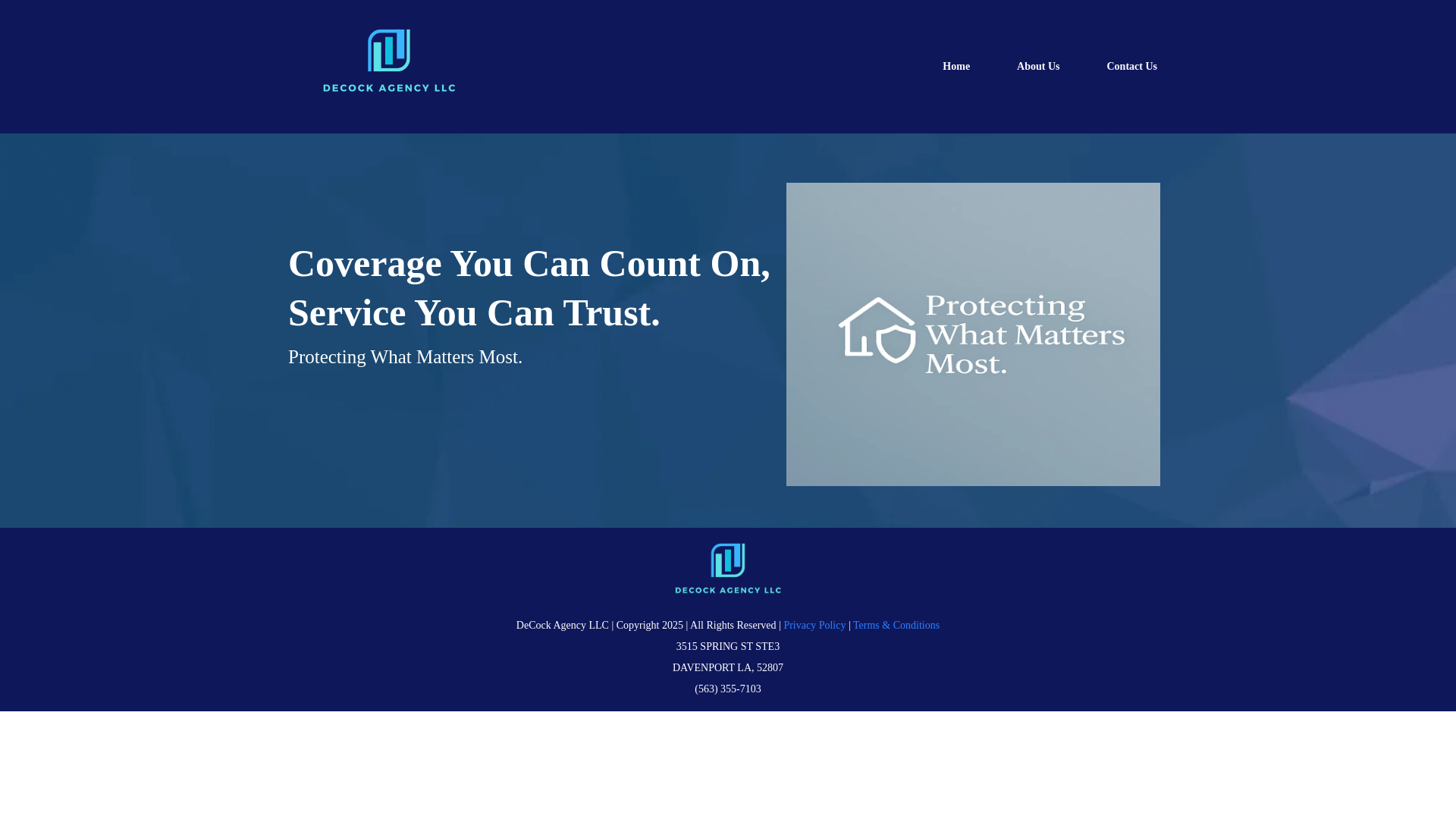 website screenshot of https://decockagency.net/