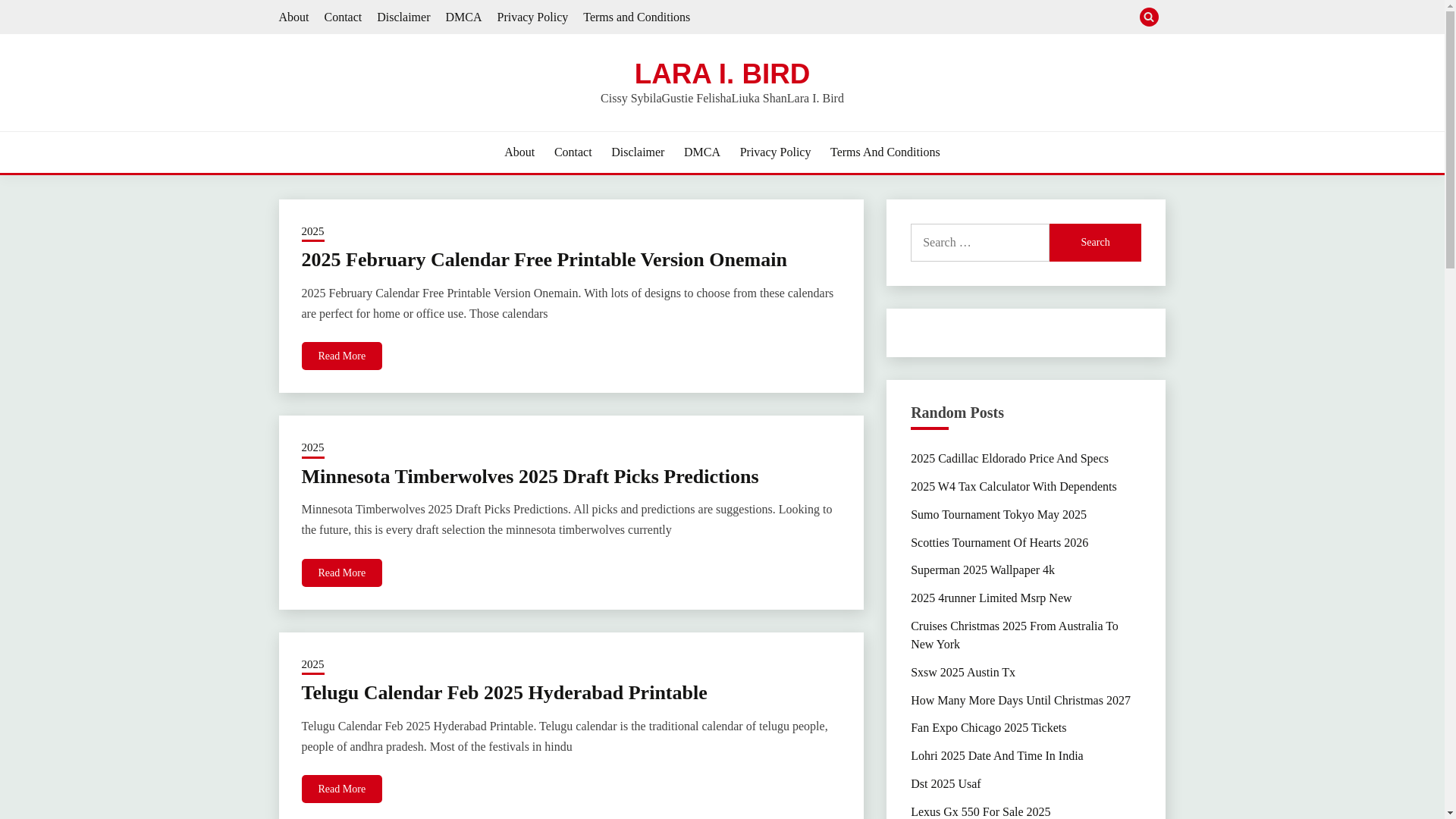 website screenshot of https://laraibird.pages.dev/
