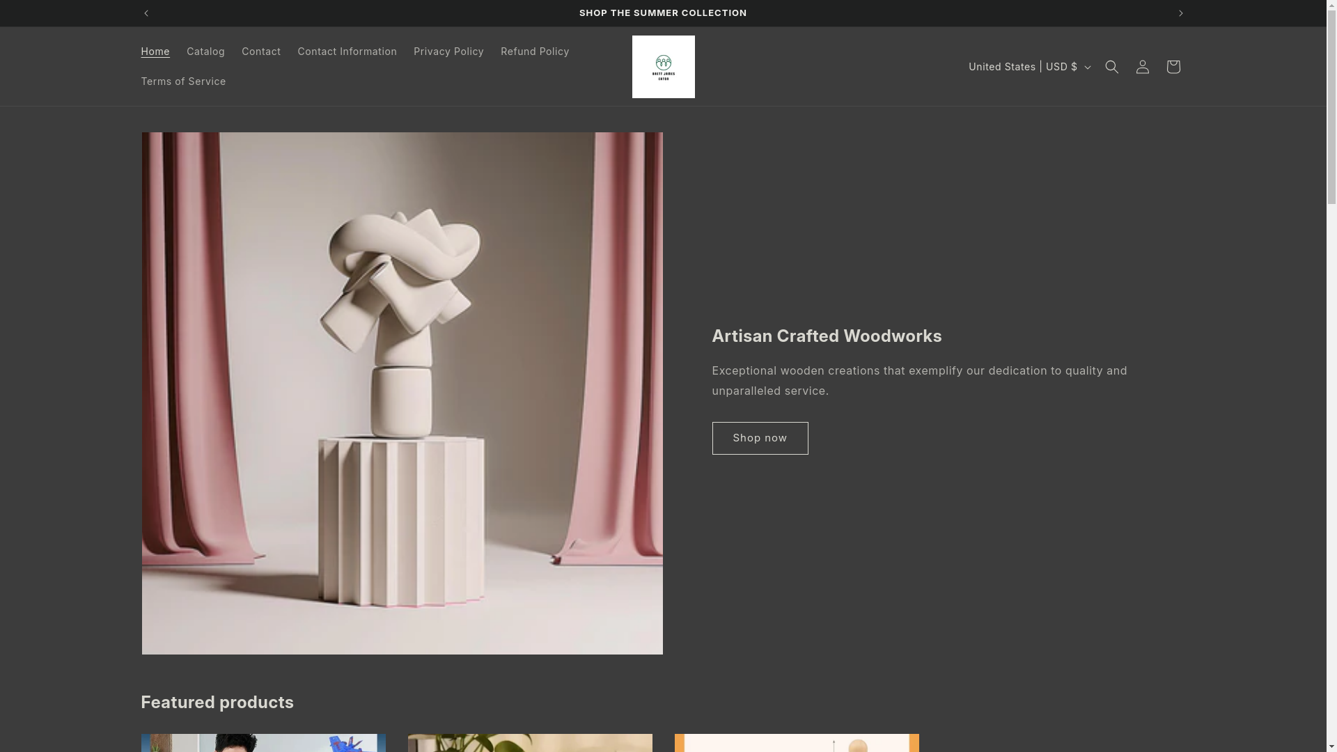 website screenshot of https://brettjameseaton.store/
