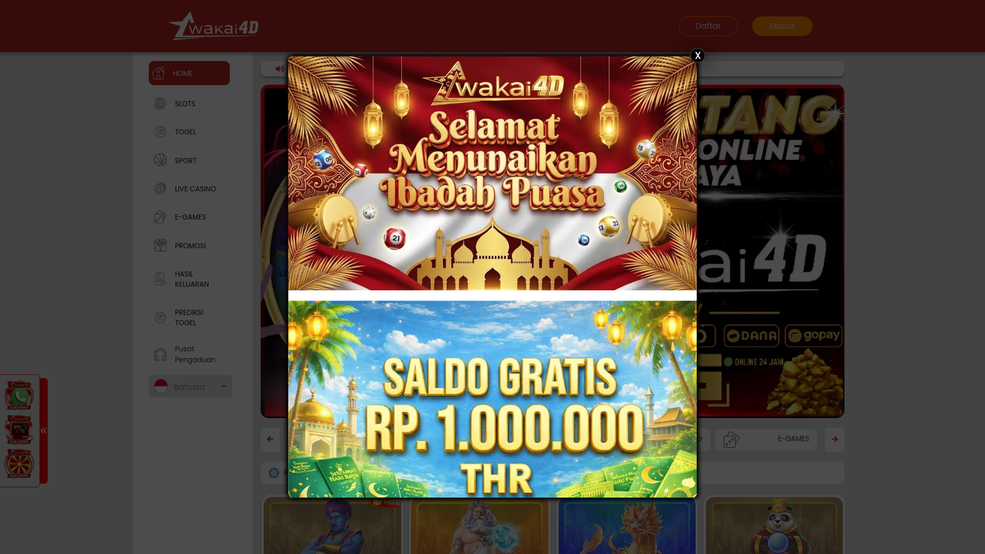 website screenshot of https://wakai4dlink.com/