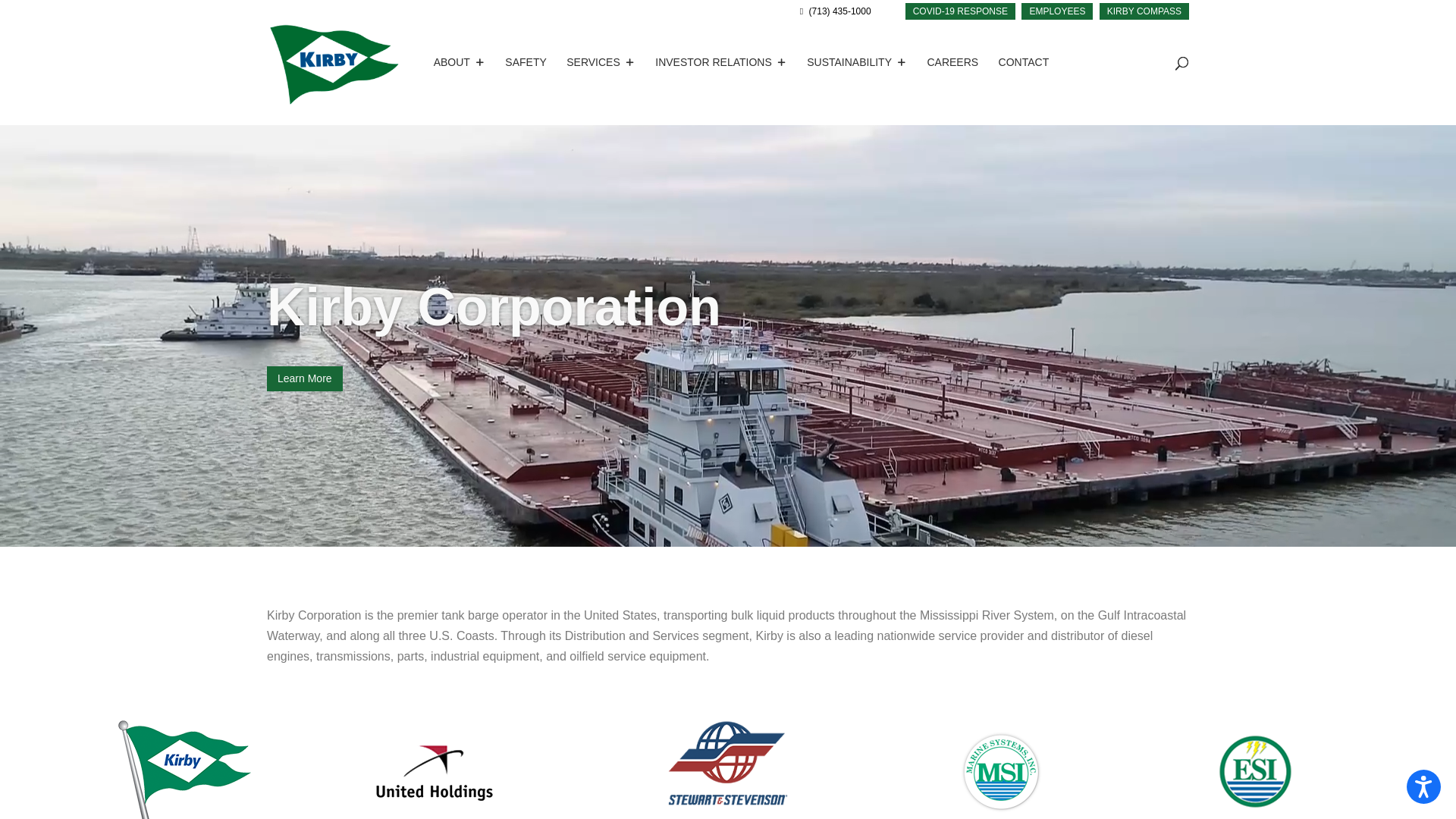 website screenshot of https://kirbycorp.com/