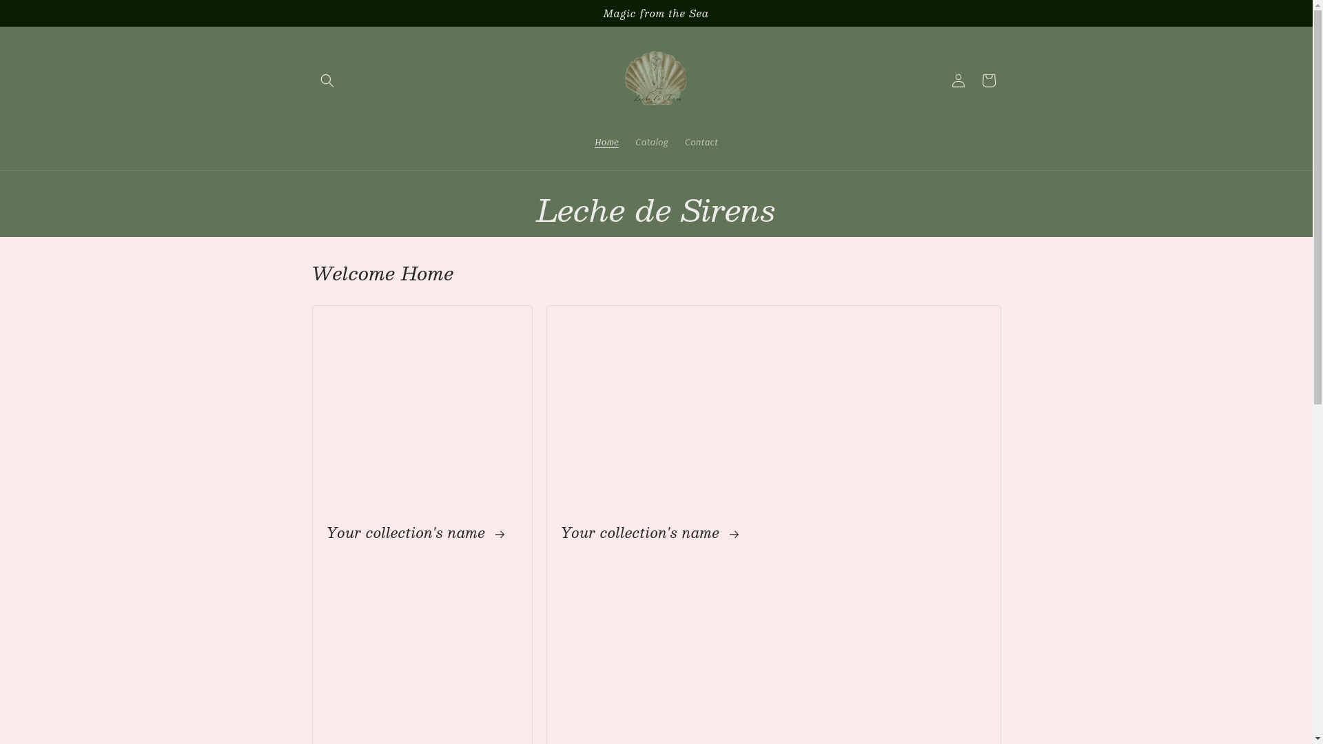 website screenshot of https://lechedesirens.com/