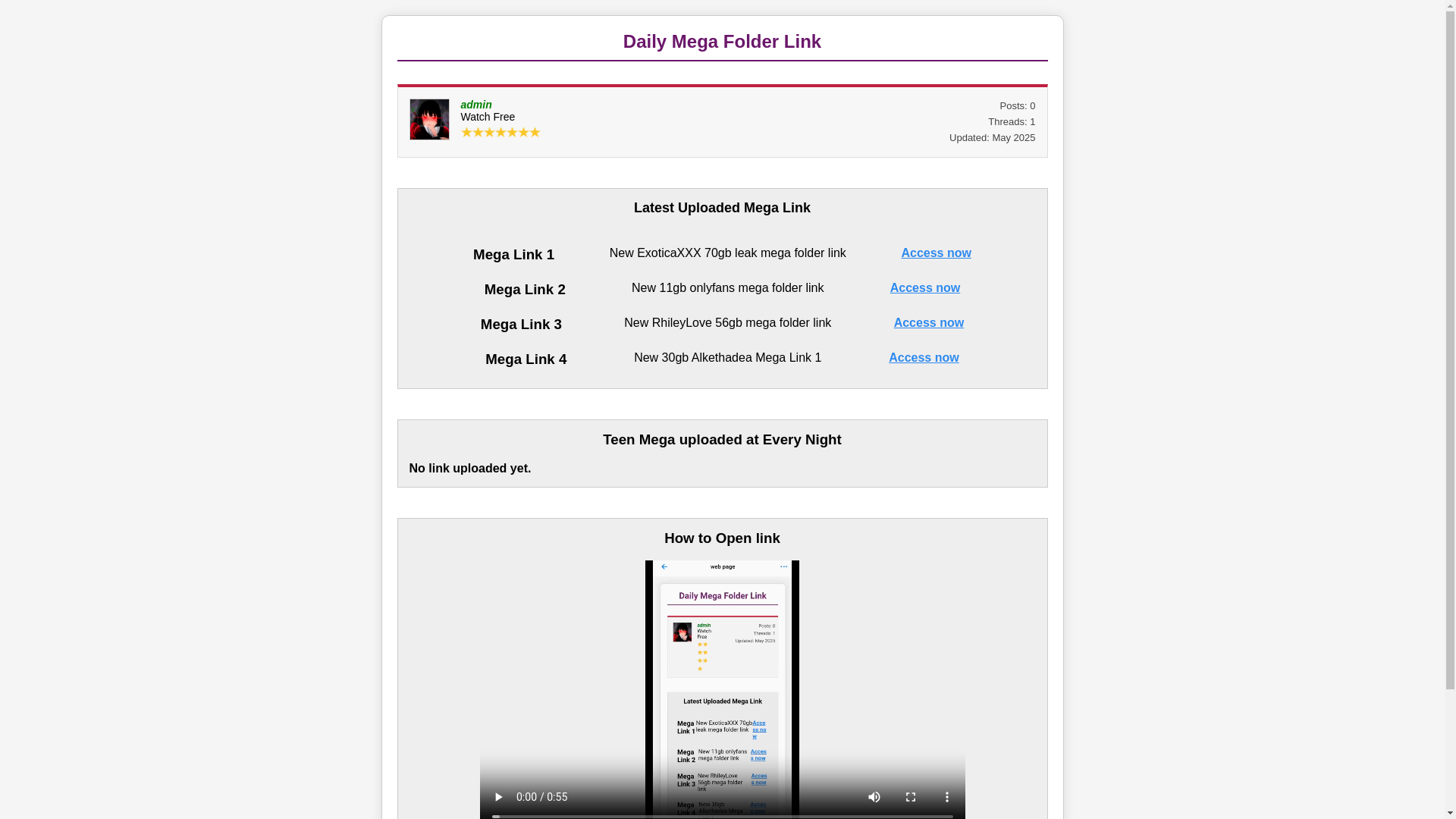 website screenshot of https://dailymegalink.click/