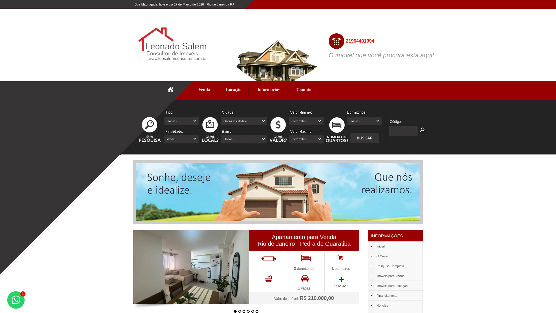 website screenshot of https://leosalemconsultor.com.br/