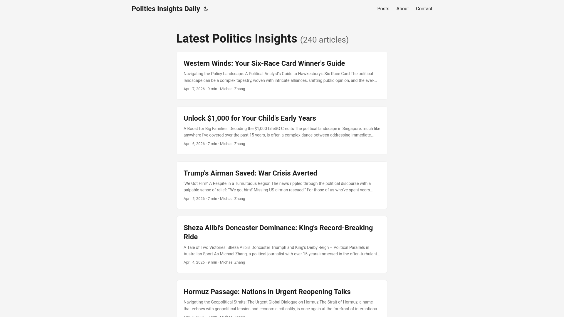 website screenshot of https://ai-news-digest-politics.pages.dev/