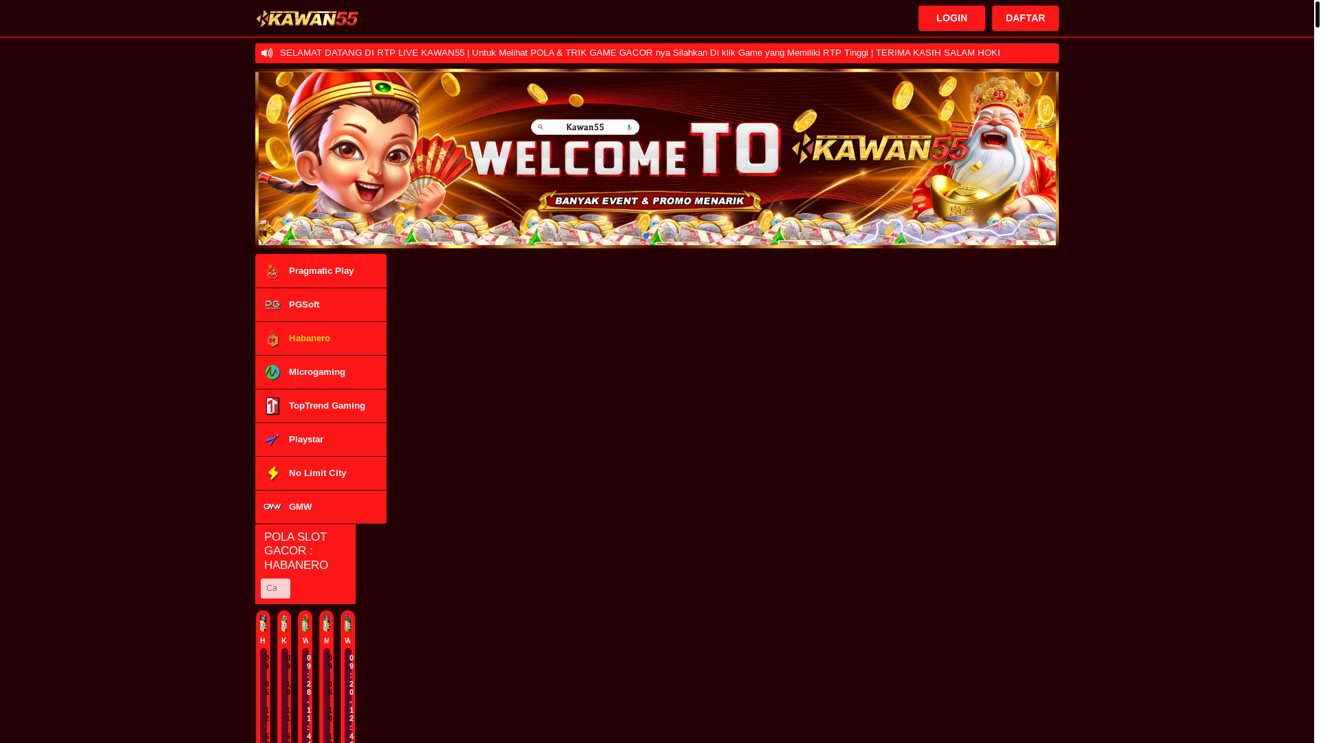 website screenshot of https://rtpkawan55-habanero.pages.dev/