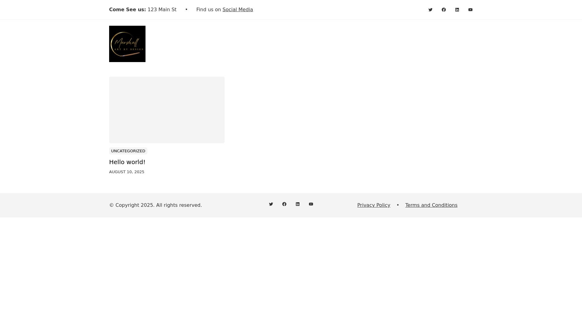 website screenshot of https://marshallhammett.com/