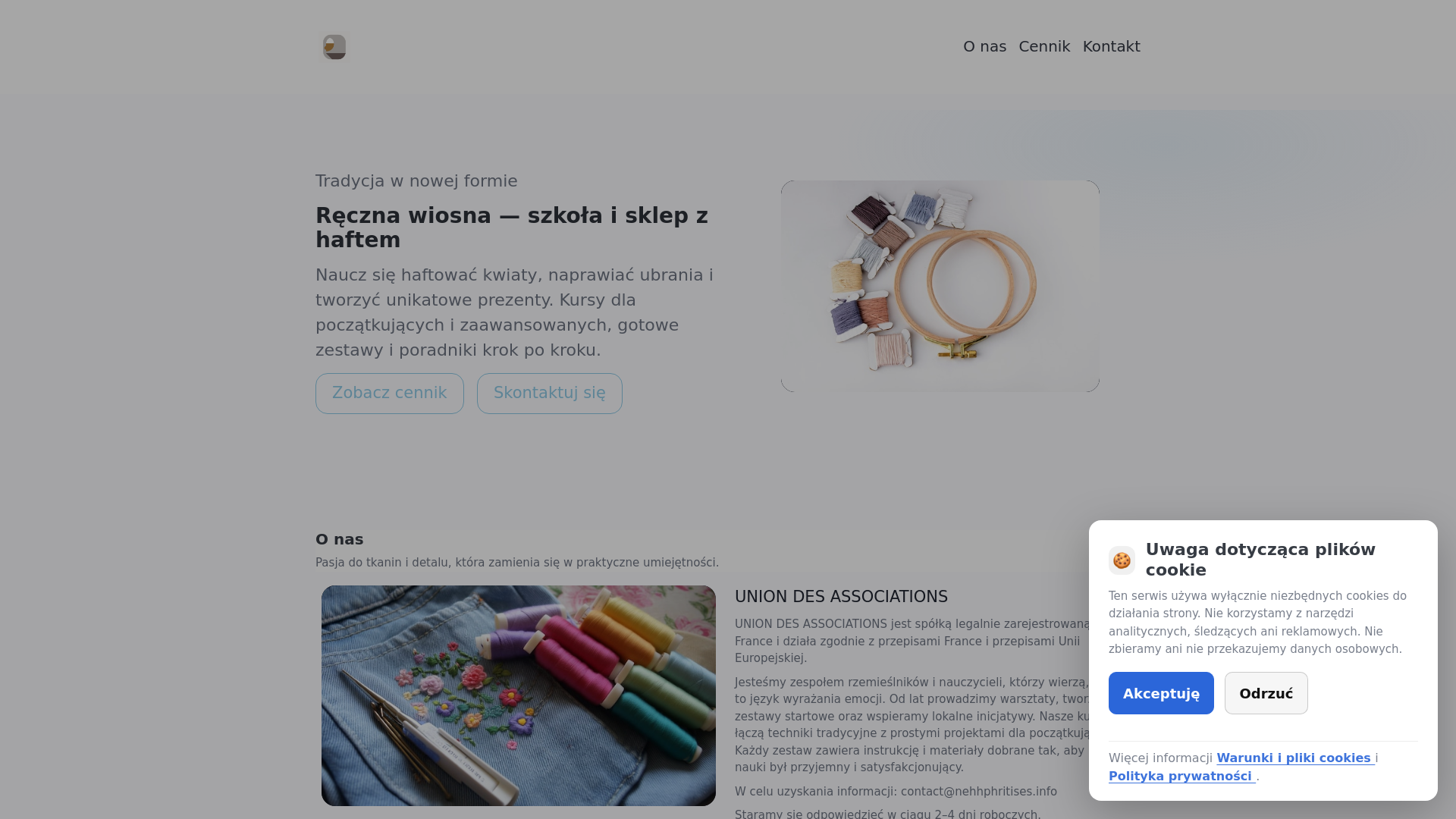 website screenshot of https://nehhphritises.info/